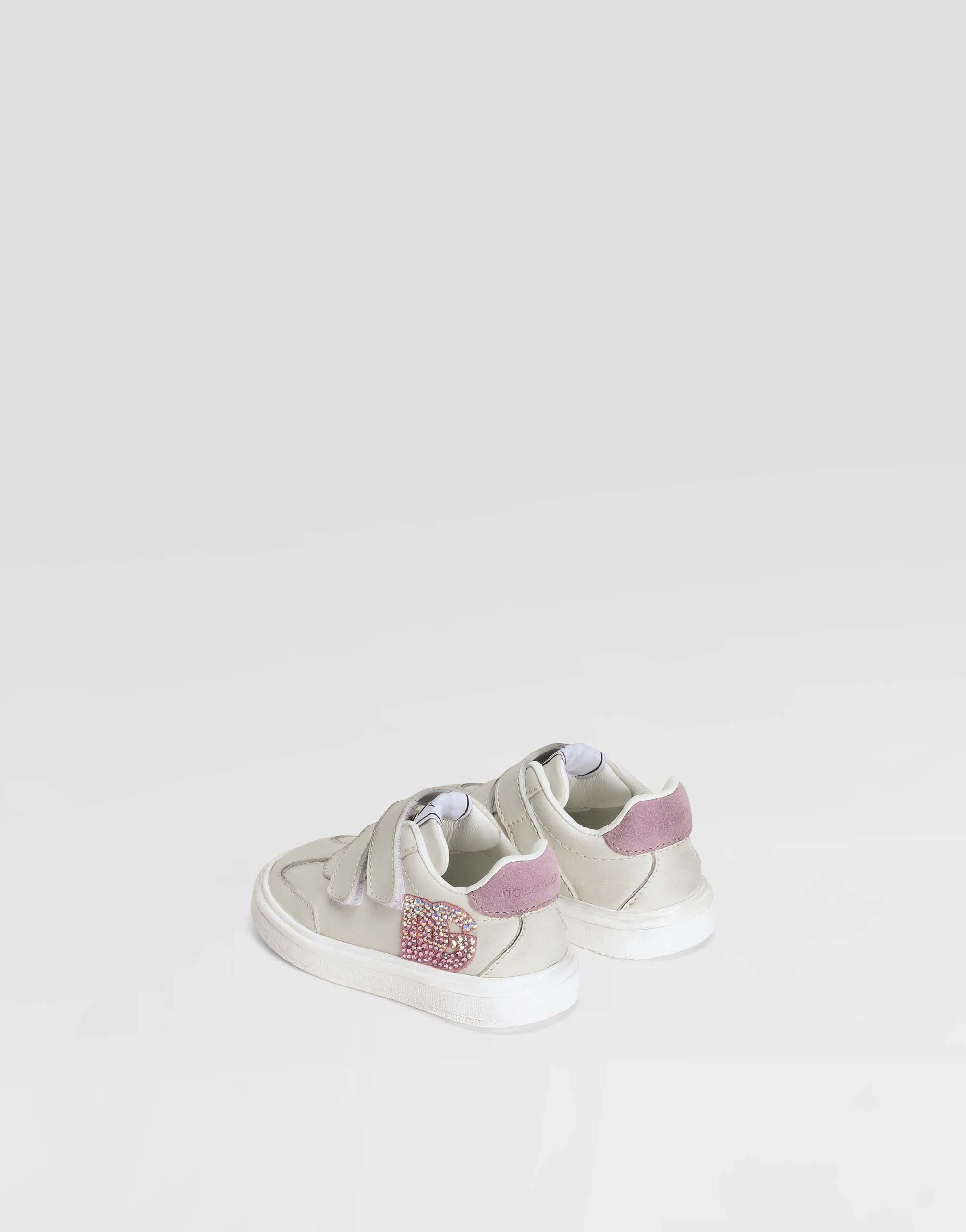  Dolce & Gabbana Sneakers Dg Original Aus Kalbsleder Mit Dg-logo - Frau Schuhe Für Die Ersten Schritte (19-26) Mehrfarbig 19 