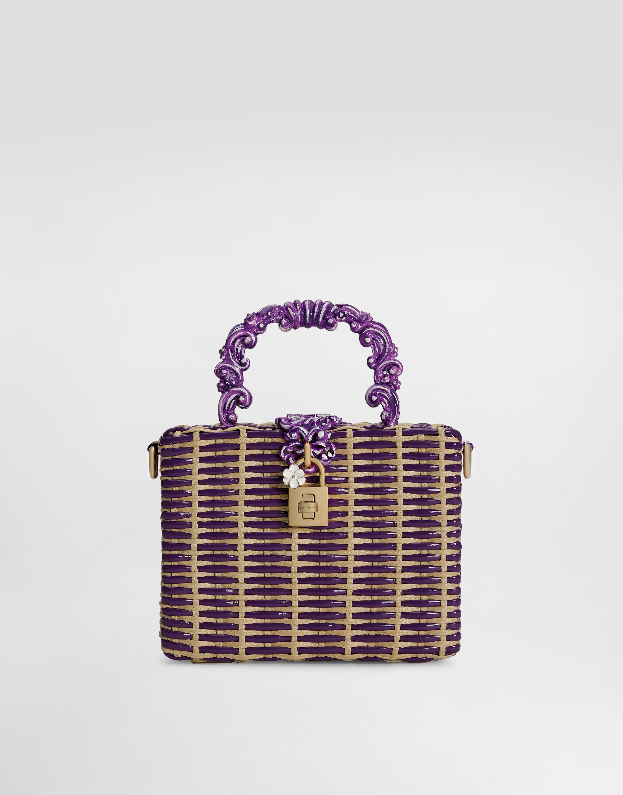 Dolce & Gabbana Woven Dolce Box Handbag - Woman Handbags Multicolor Onesize