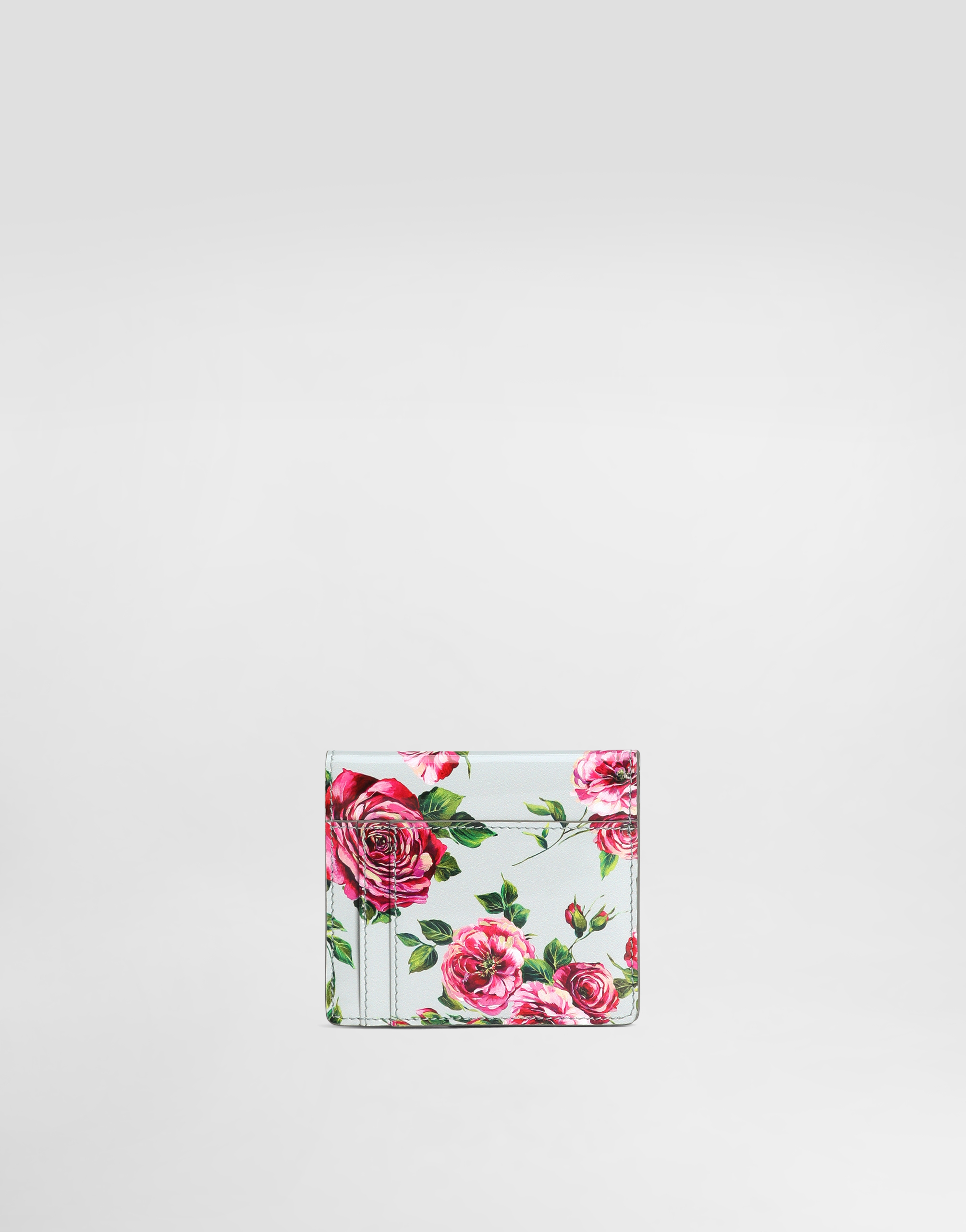 Dolce & Gabbana Polished Calfskin Wallet In Print