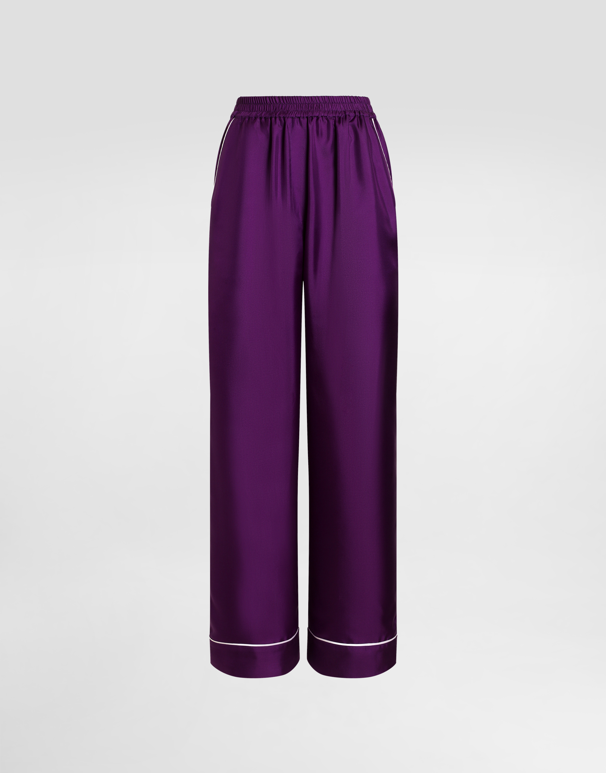Silk twill vanity pants