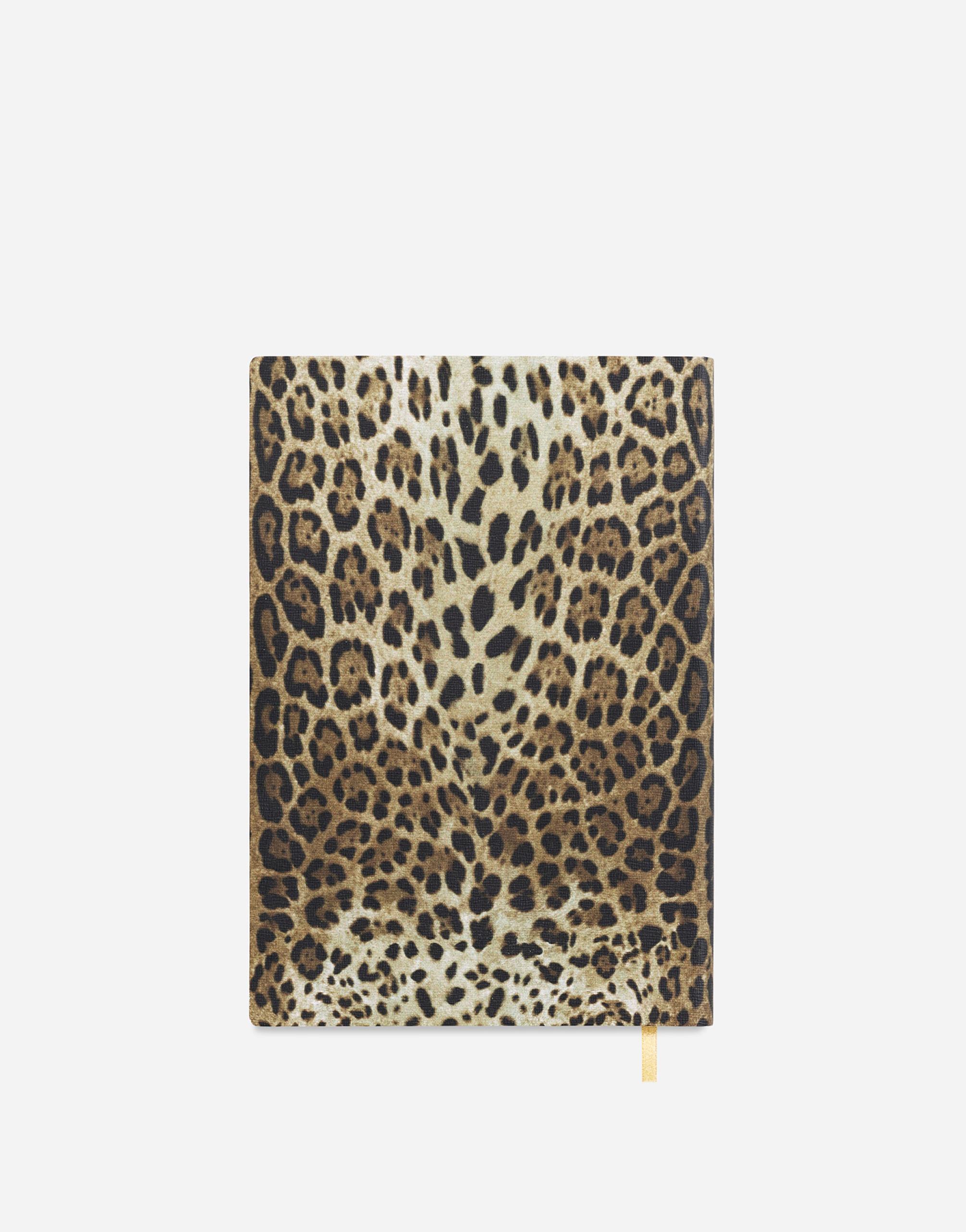 Dolce & Gabbana Medium Ruled Notebook Leather Cover Multicolor Unisex Onesize In Multicolor