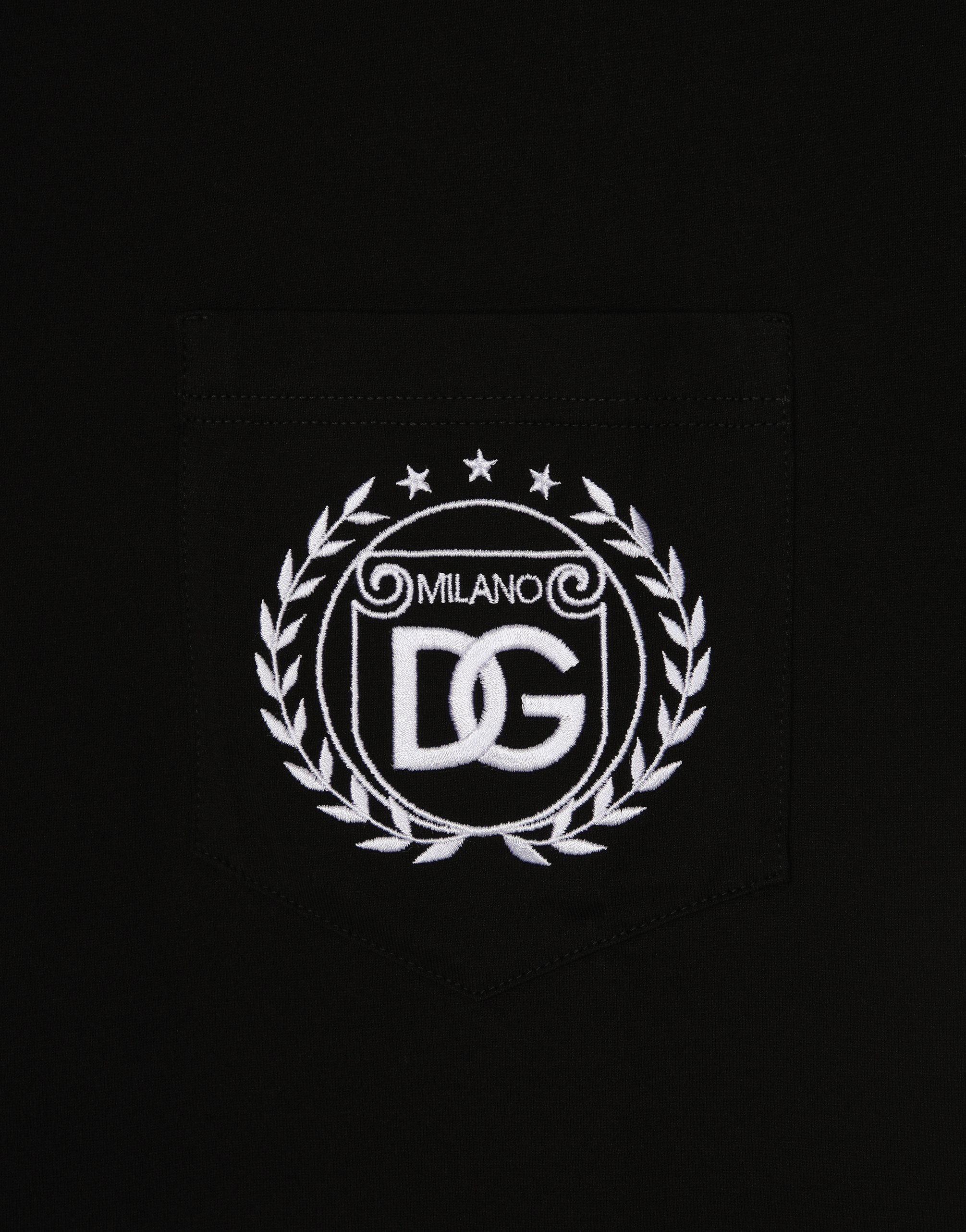 Cotton T-shirt with DG Milano logo embroidery