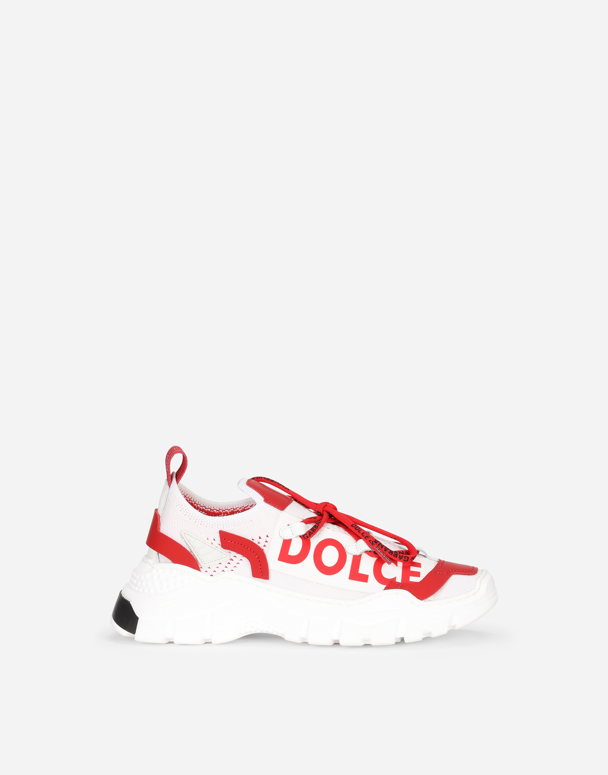 Stretch knit Daymaster sneakers in WHITE/RED for Men