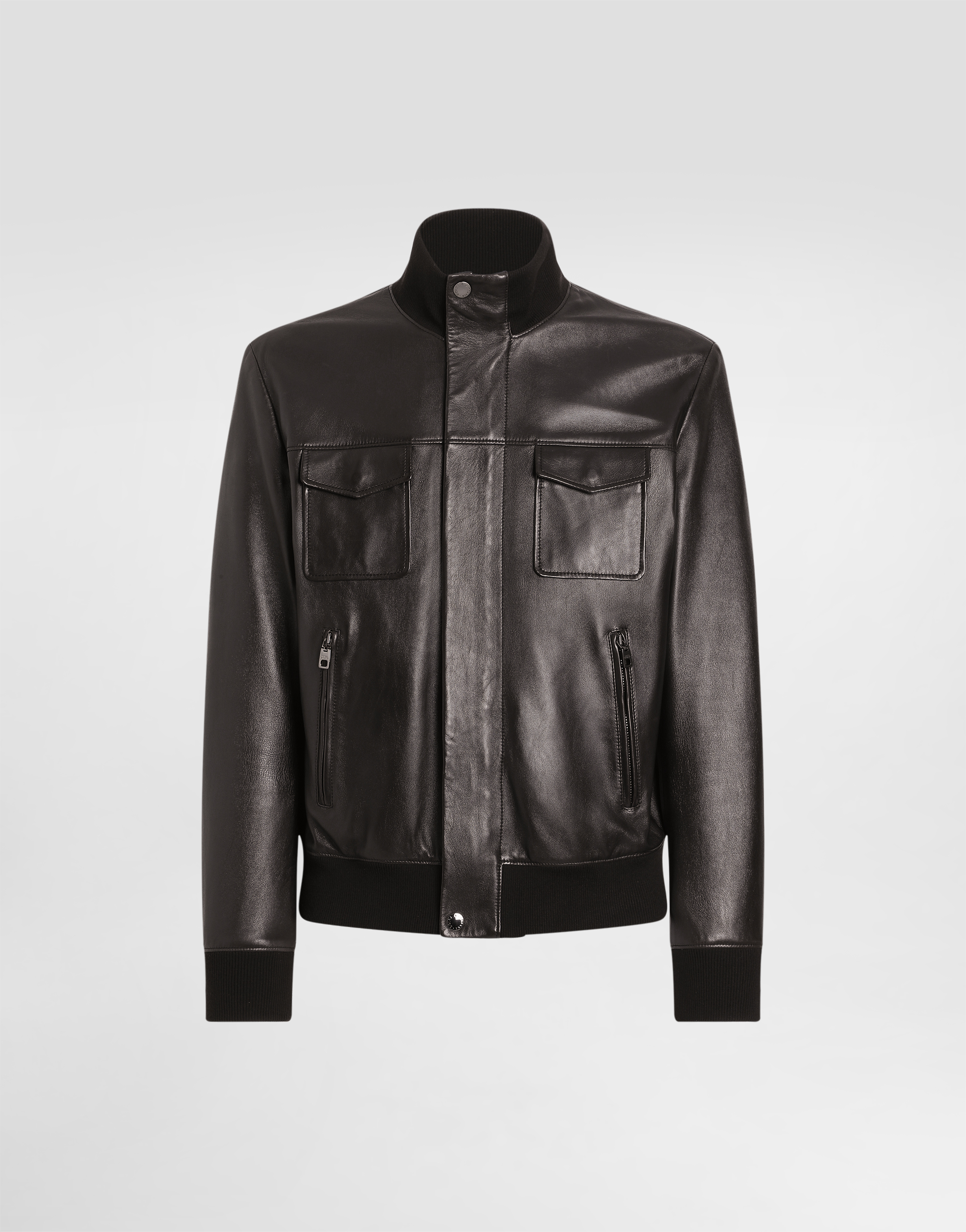 Lambskin bomber jacket in Brown for Men | Dolce&Gabbana® US