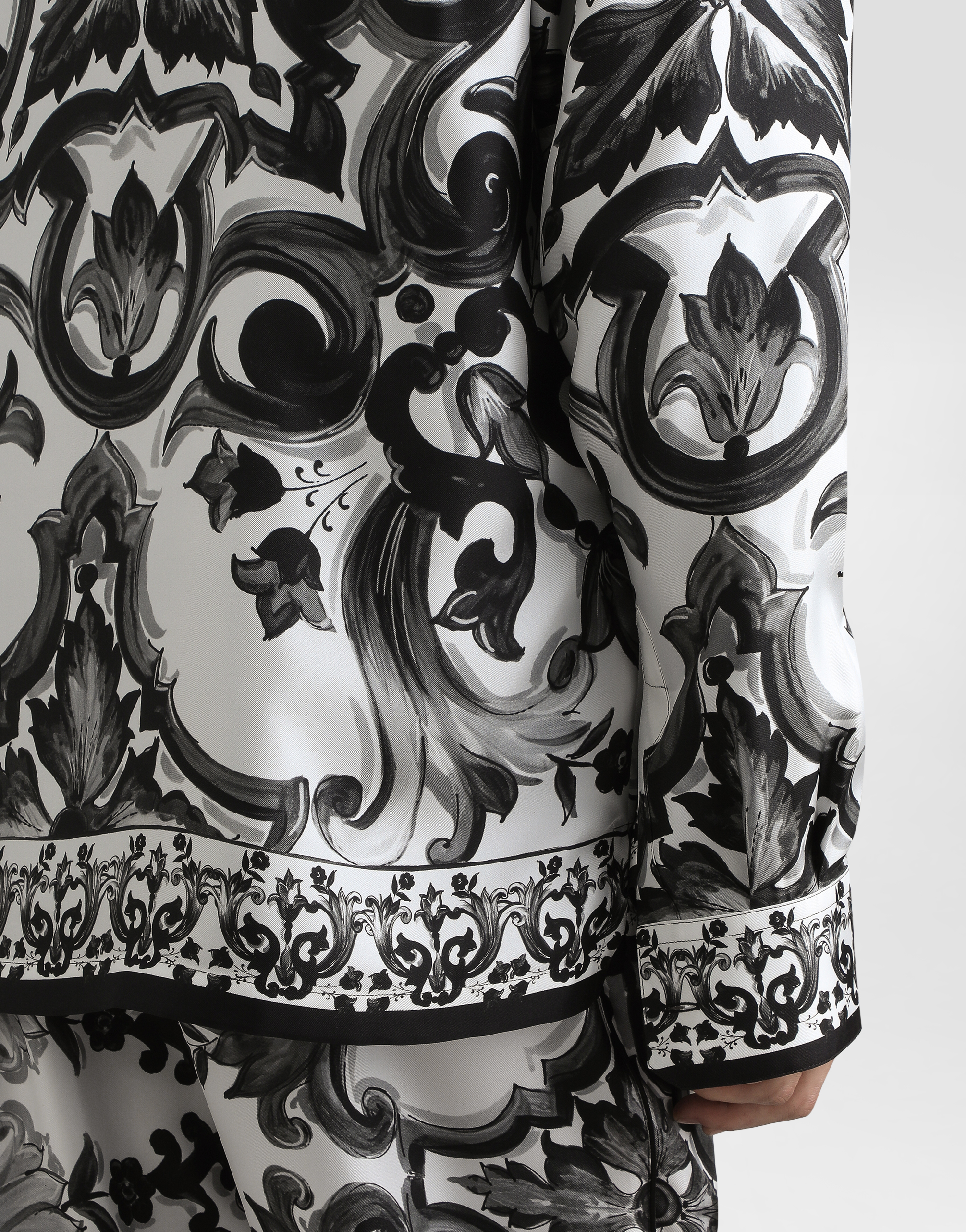 Dolce & Gabbana Majolica-print Twill Vanity Shirt