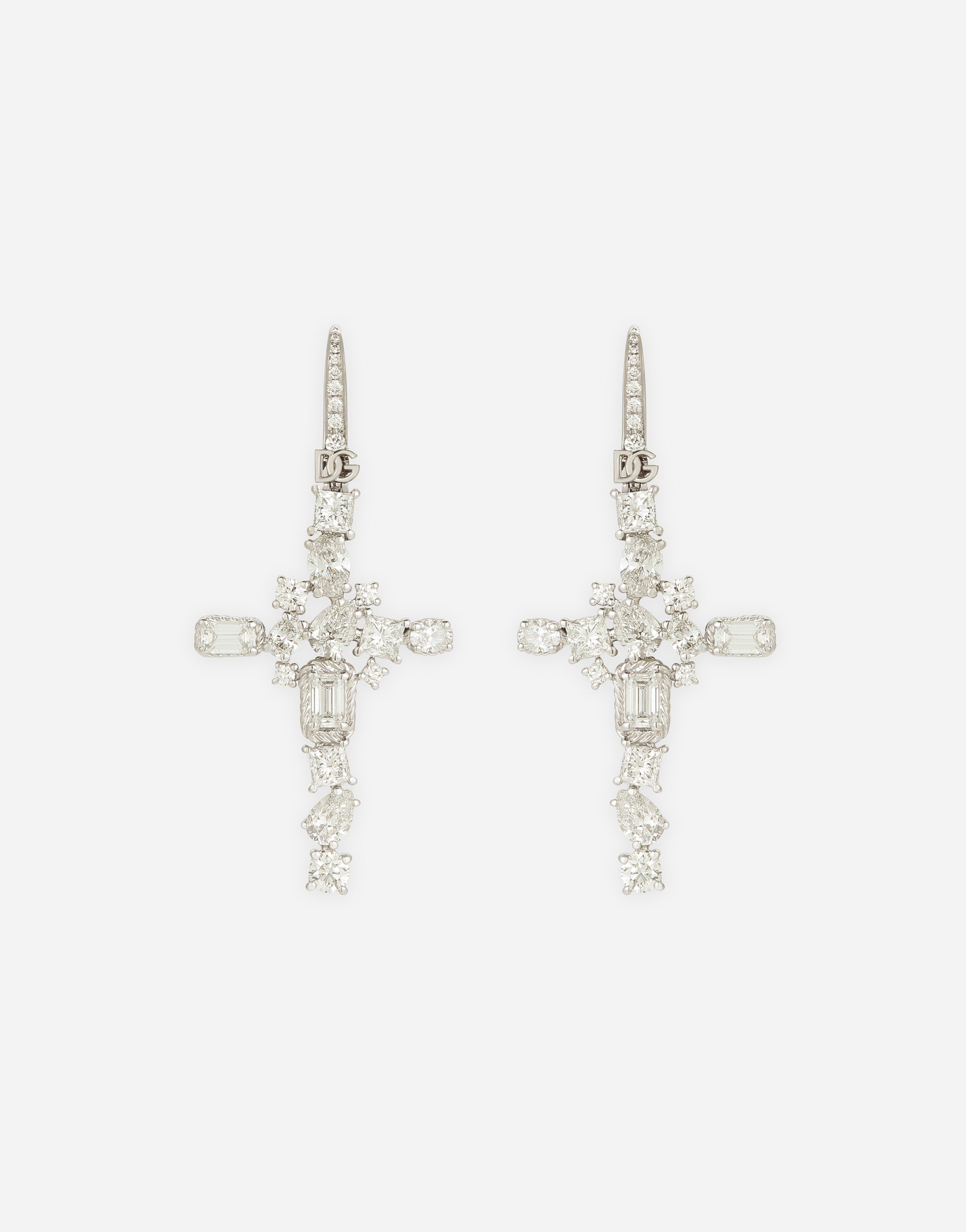 Dolce & Gabbana Easy Diamond Earrings In White Gold 18kt Diamonds - Woman Earrings White Gold Onesize