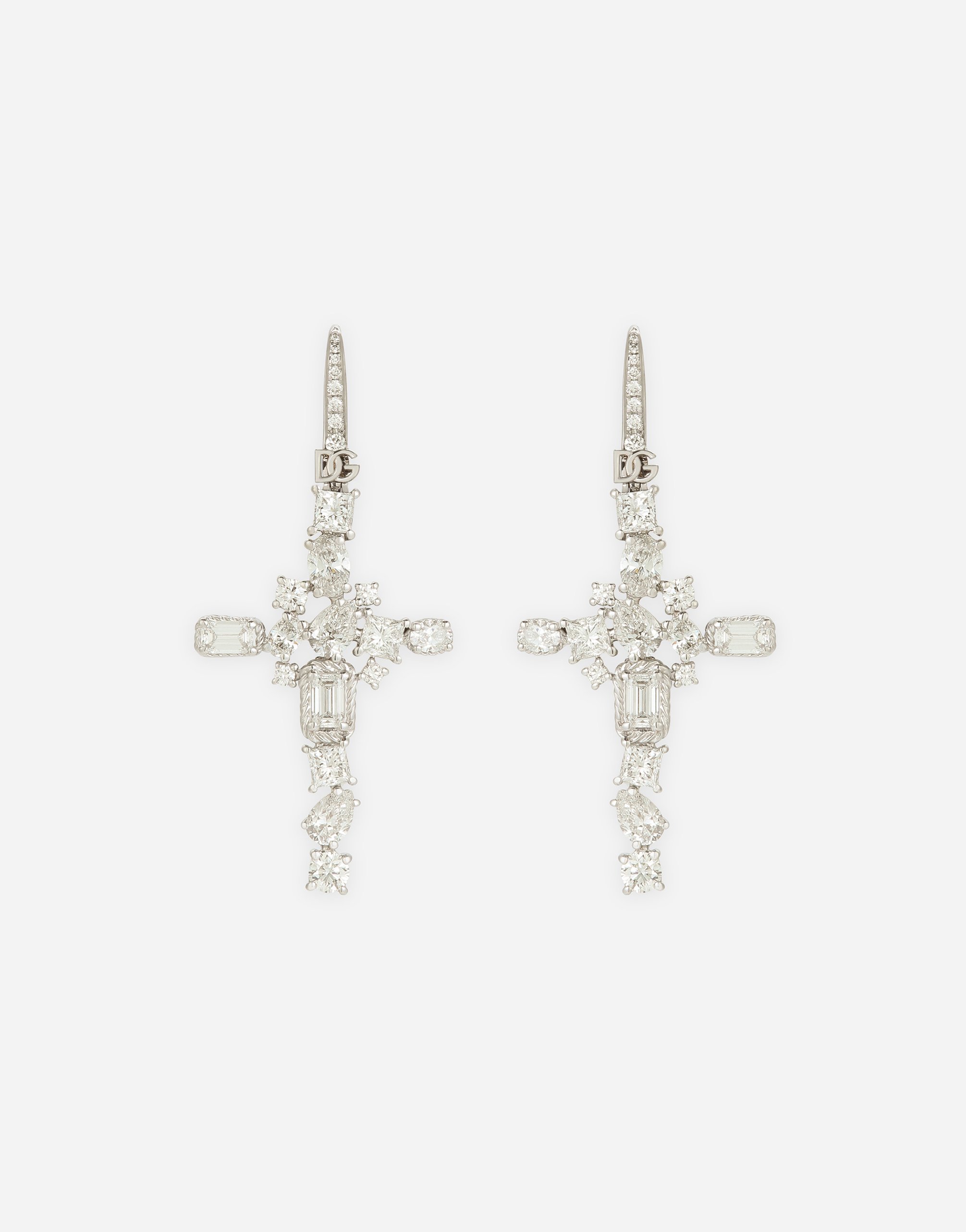 Dolce & Gabbana Easy Diamond Earrings In White Gold 18kt Diamonds