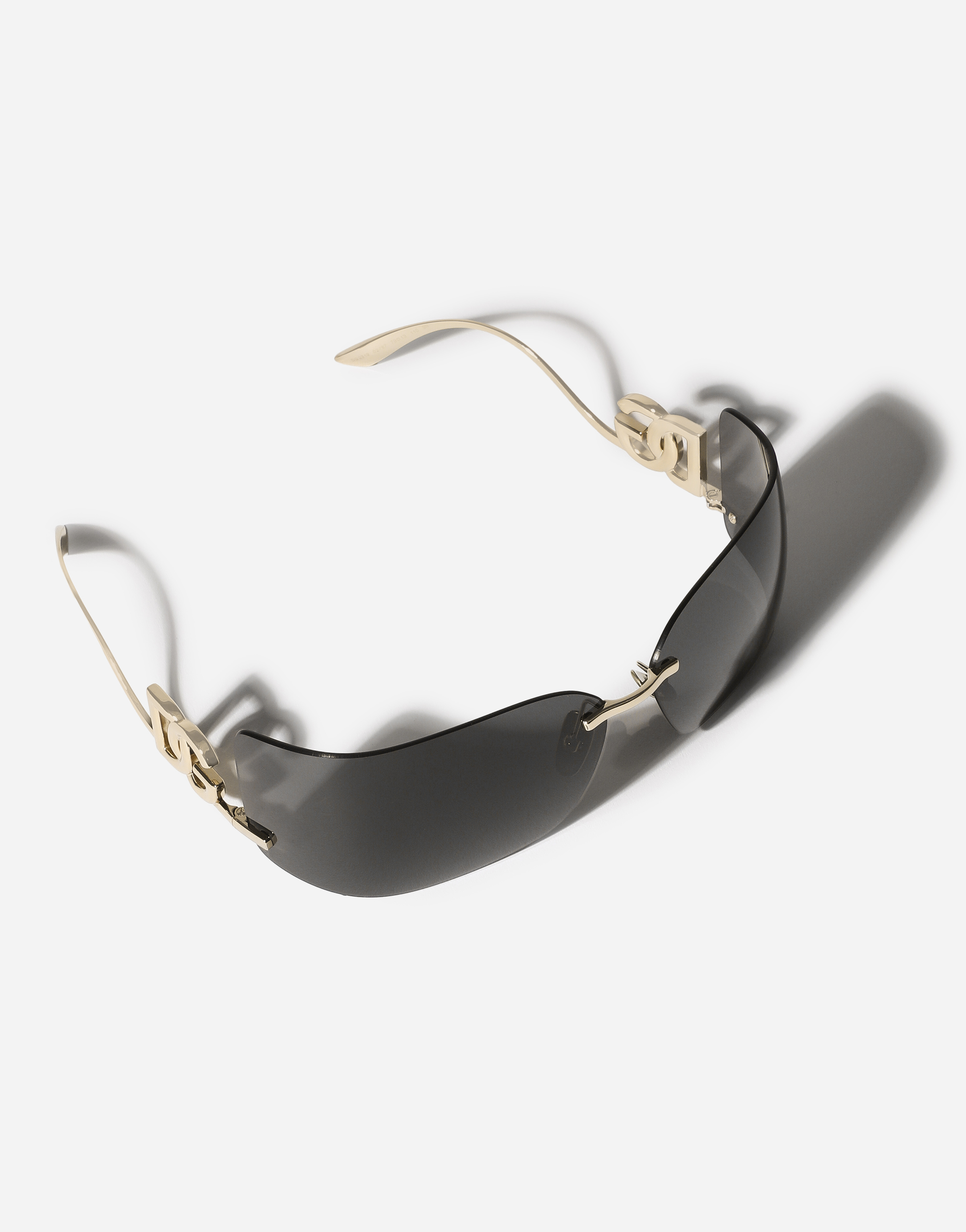 Dolce & Gabbana Rectangular Sunglasses In Gold