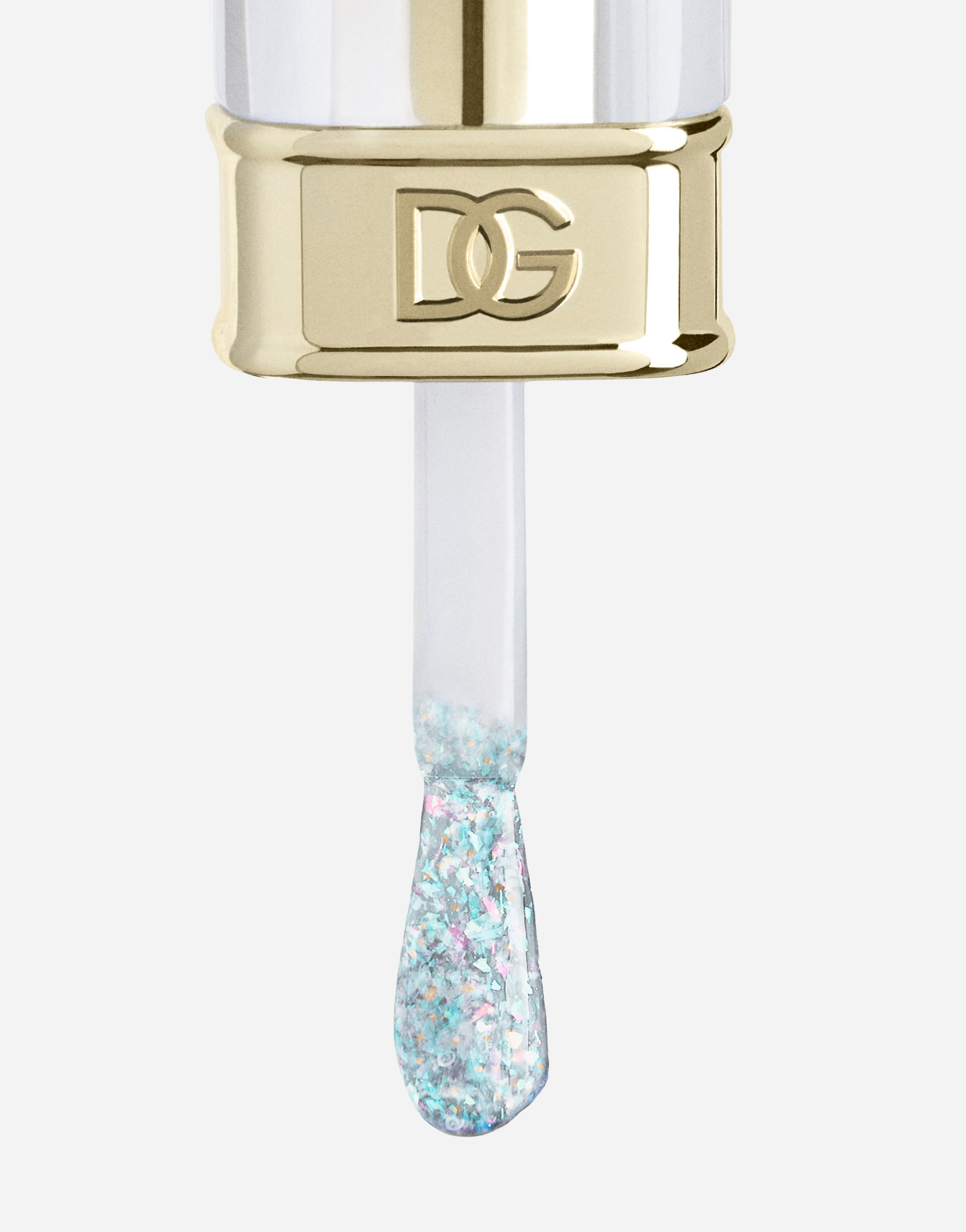 Dolce & Gabbana Sf Aw24 Nailed It 1 Glitter Ace In 01 Ace - Clear Base With Irridescent Sparkles