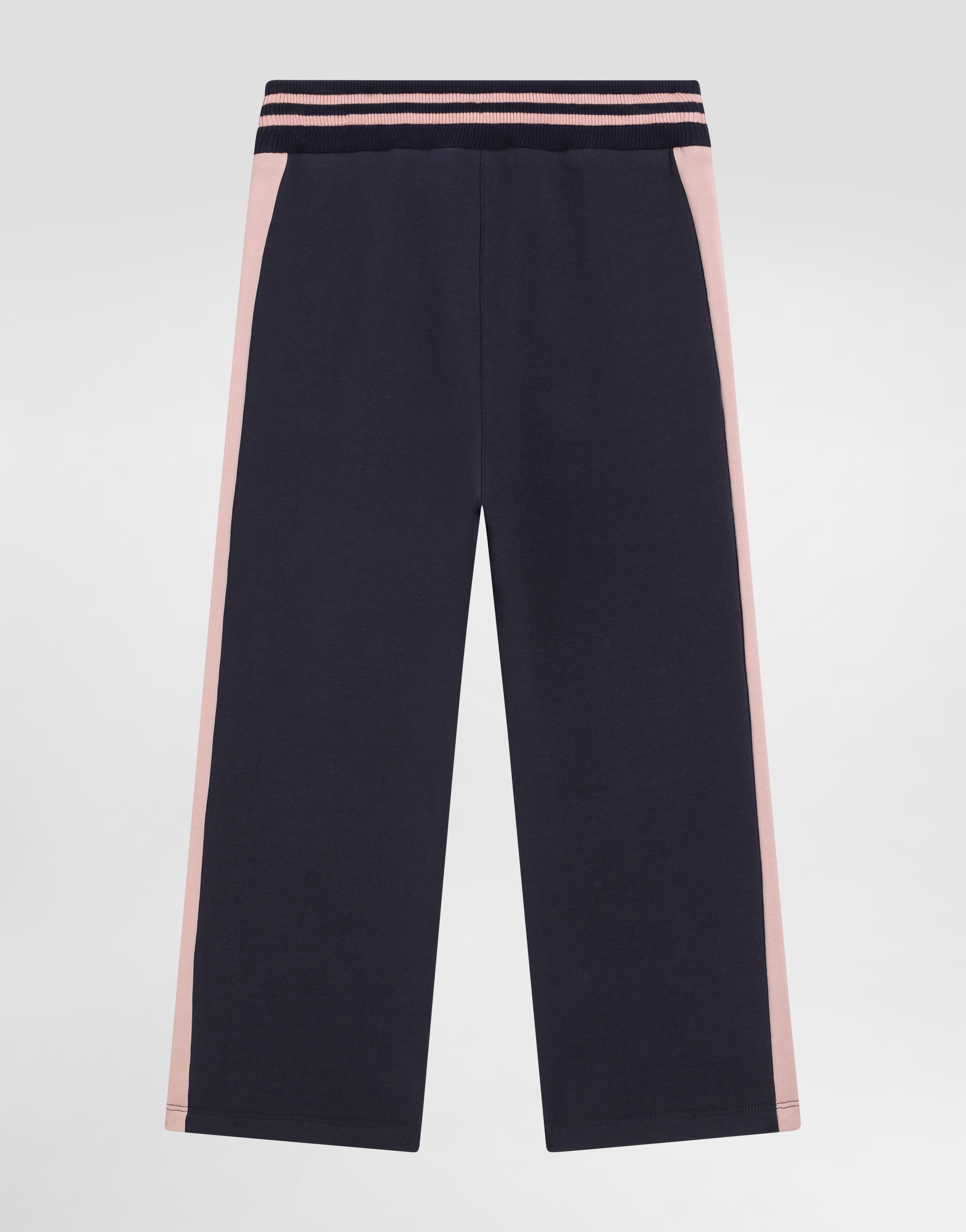 Fleece palazzo pants with logo