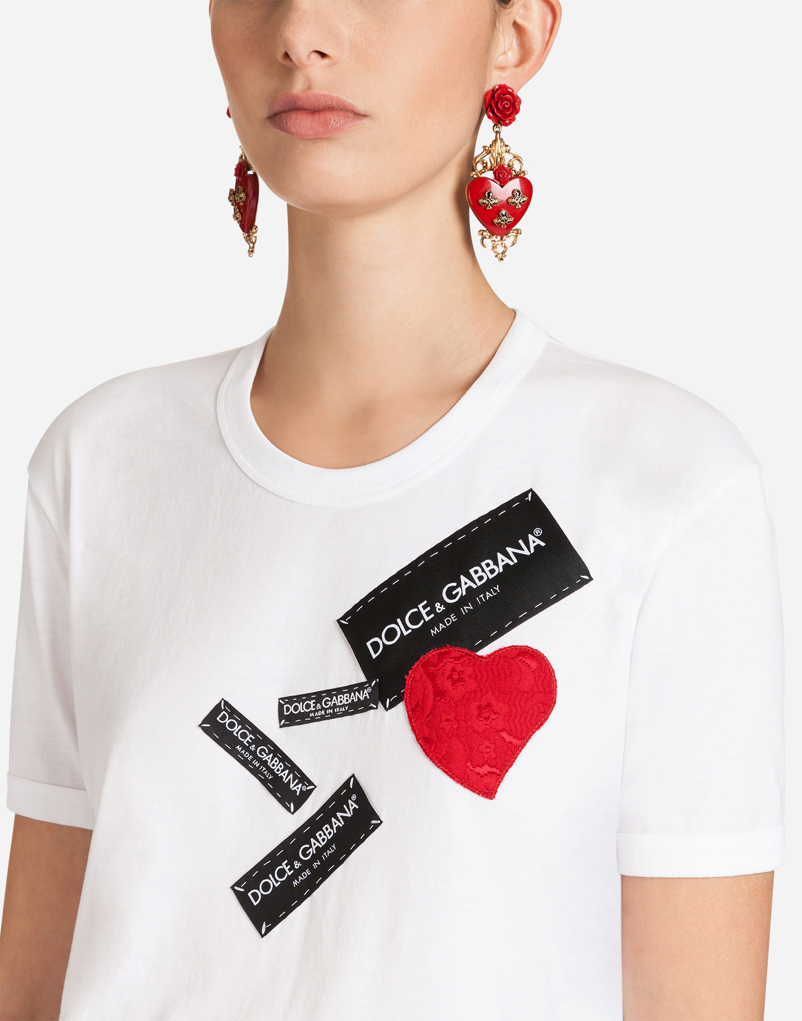 dolce gabbana heart t shirt