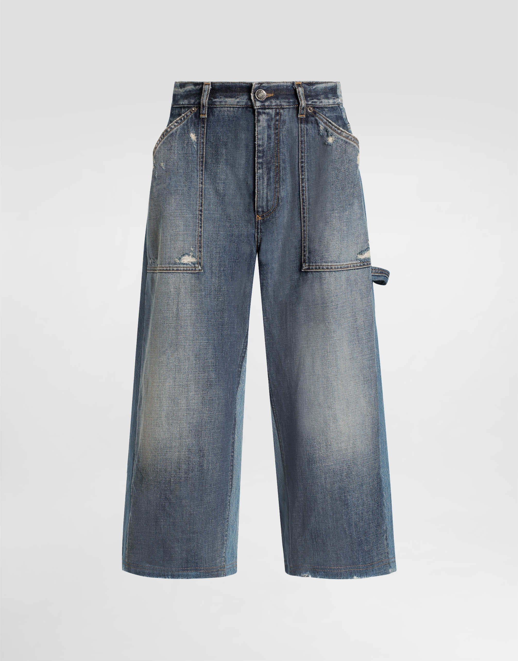 Dolce & Gabbana Denim Bermuda In Blue