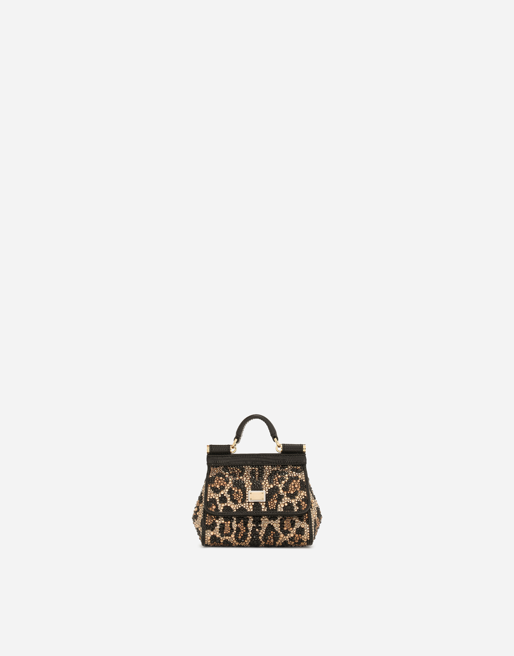 Shop Dolce & Gabbana Mini Sicily Handbag In Animal Print