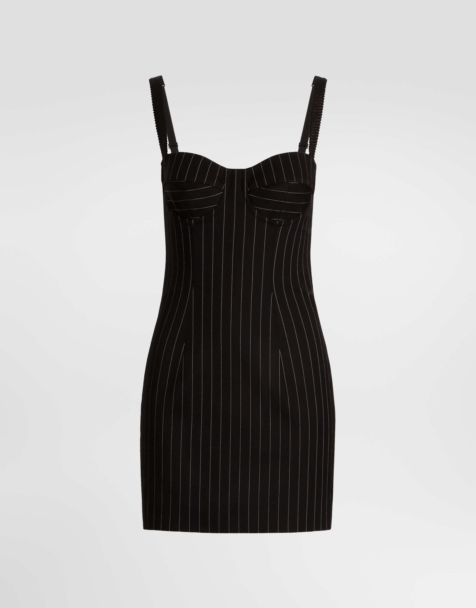 ladies pinstripe dress wool in Multicolor for Women tuxedo blazer dress