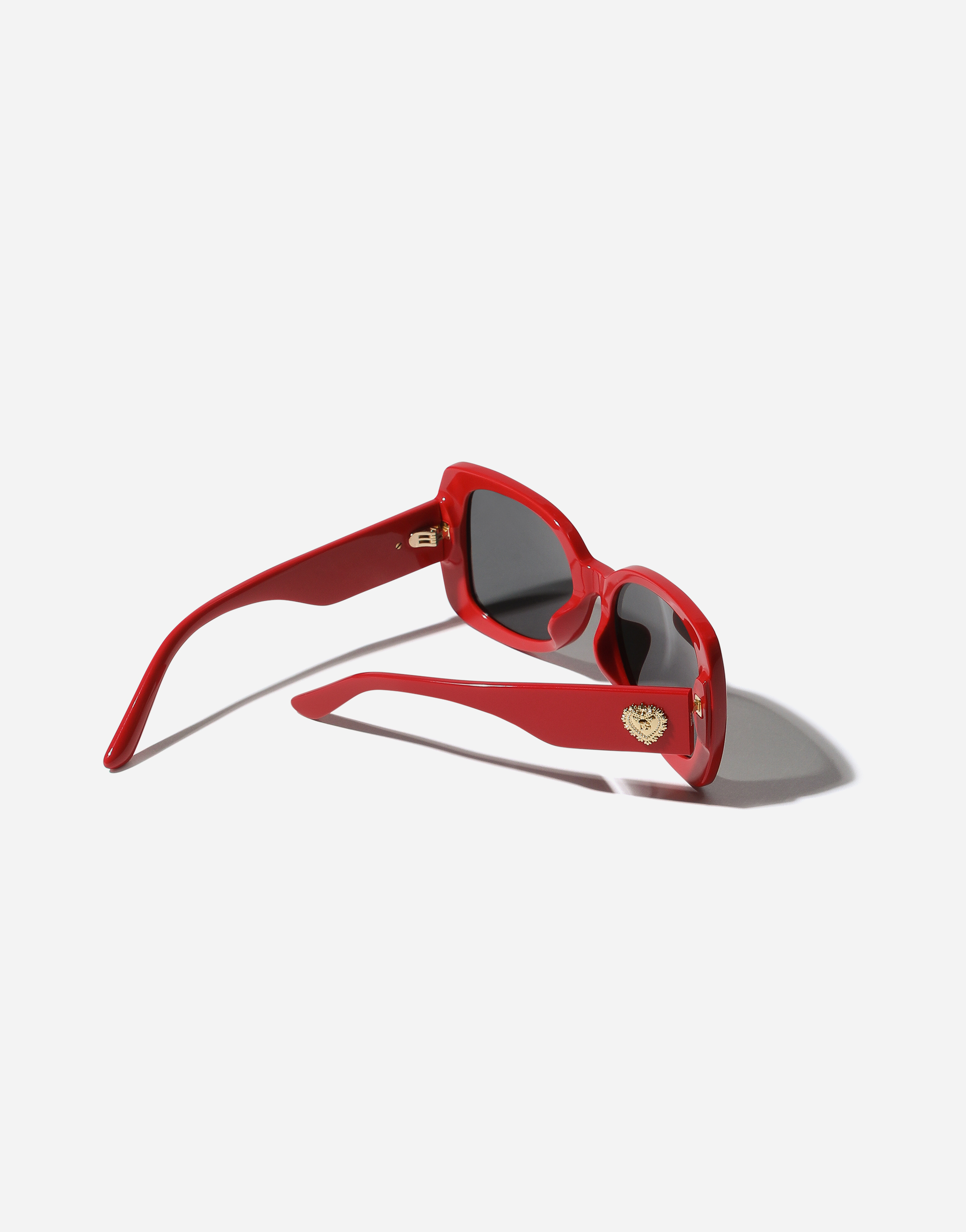 Dolce & Gabbana Square-frame Sunglasses In Red