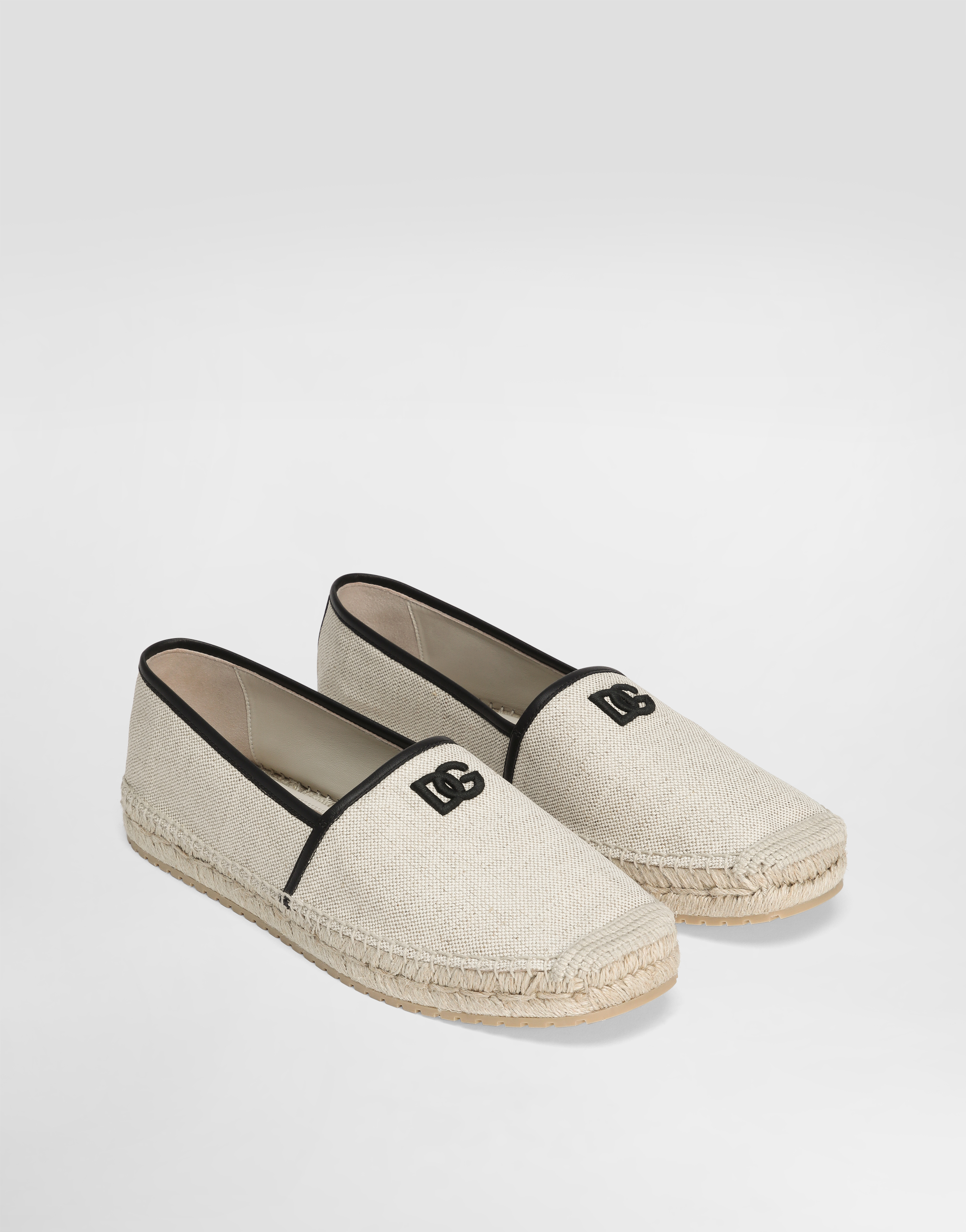 Dolce & Gabbana Salt&pepper And Nappa Espadrilles