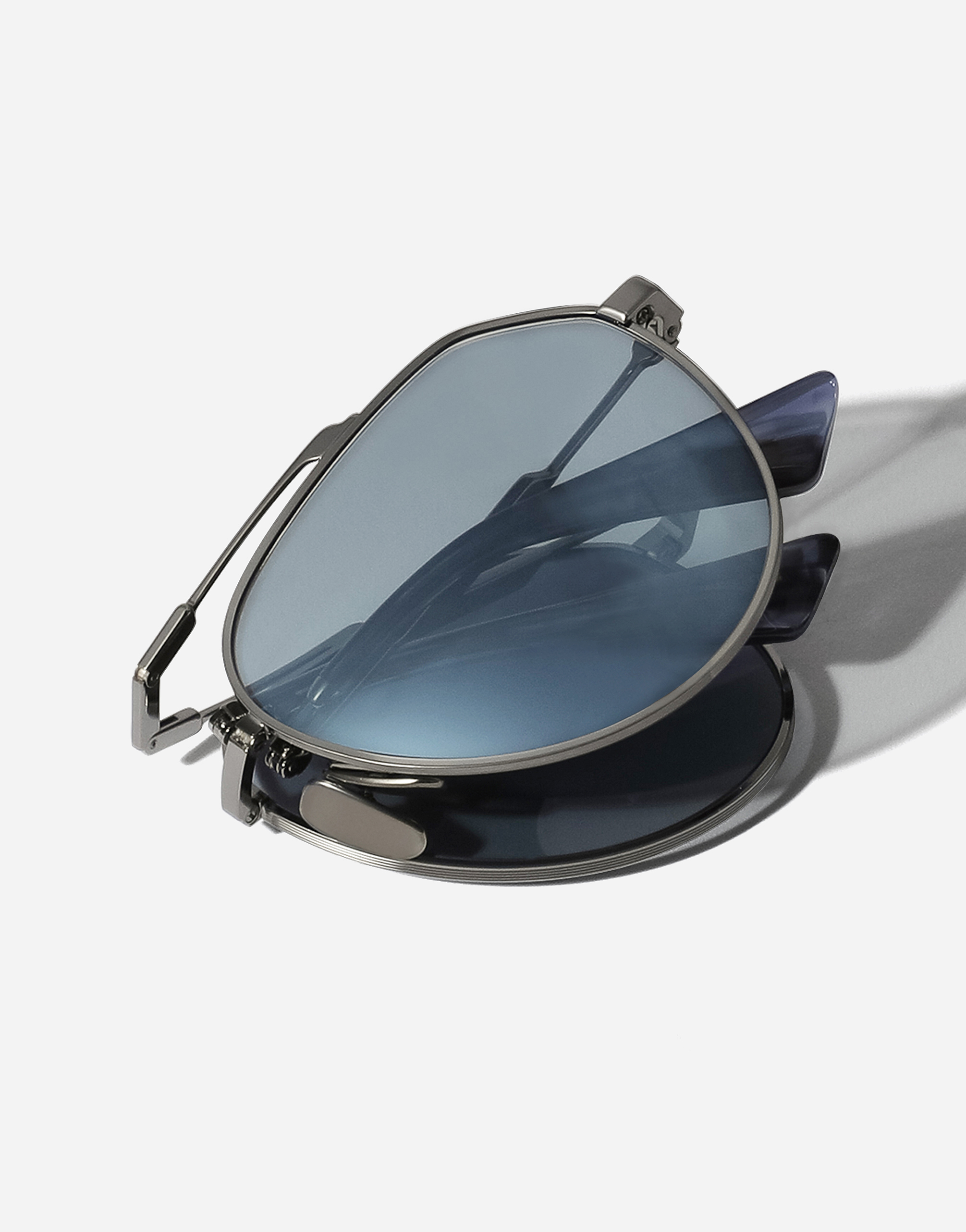Shop Dolce & Gabbana نظارة شمسية Stefano In Gunmetal