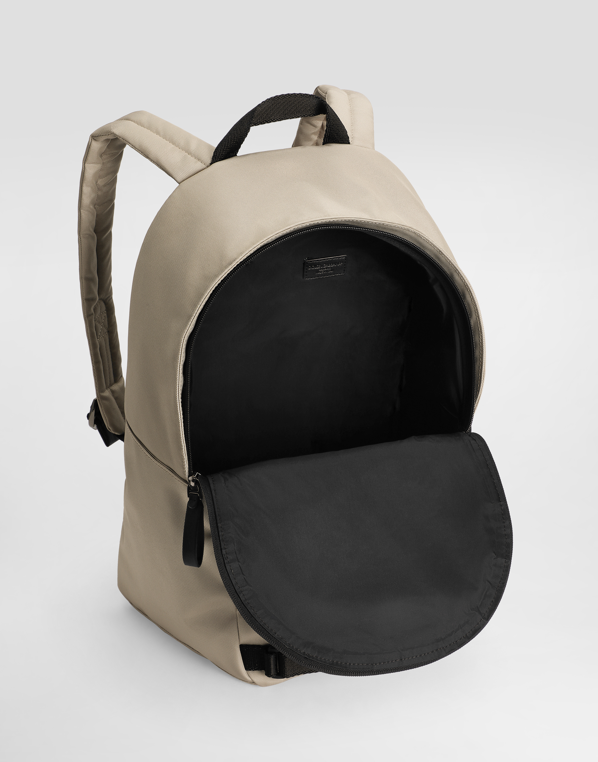 Dolce & Gabbana Nylon Backpack With Dg Logo In White