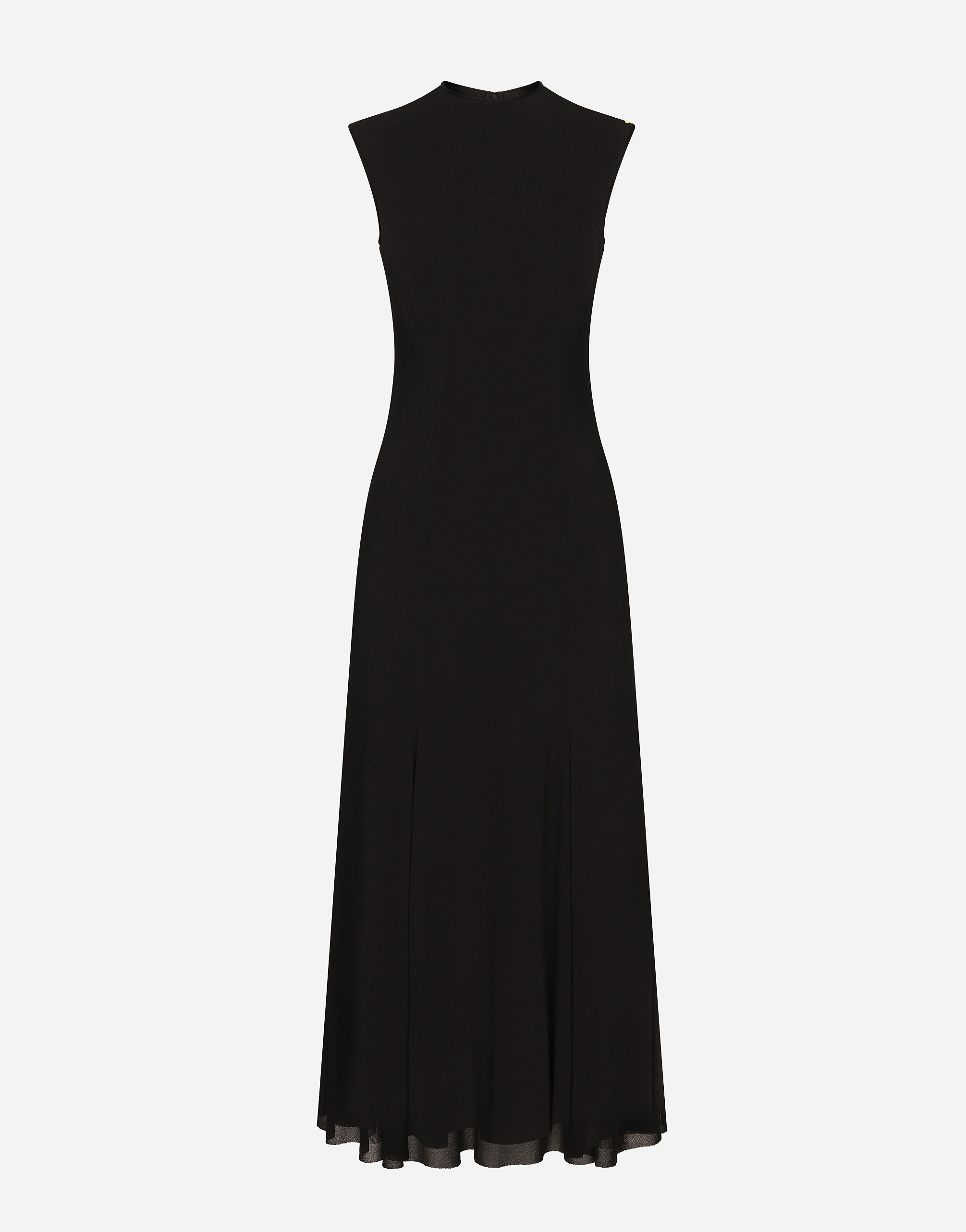 Dolce & Gabbana Light Viscose Jersey Calf-length Dress - Woman Dresses Black