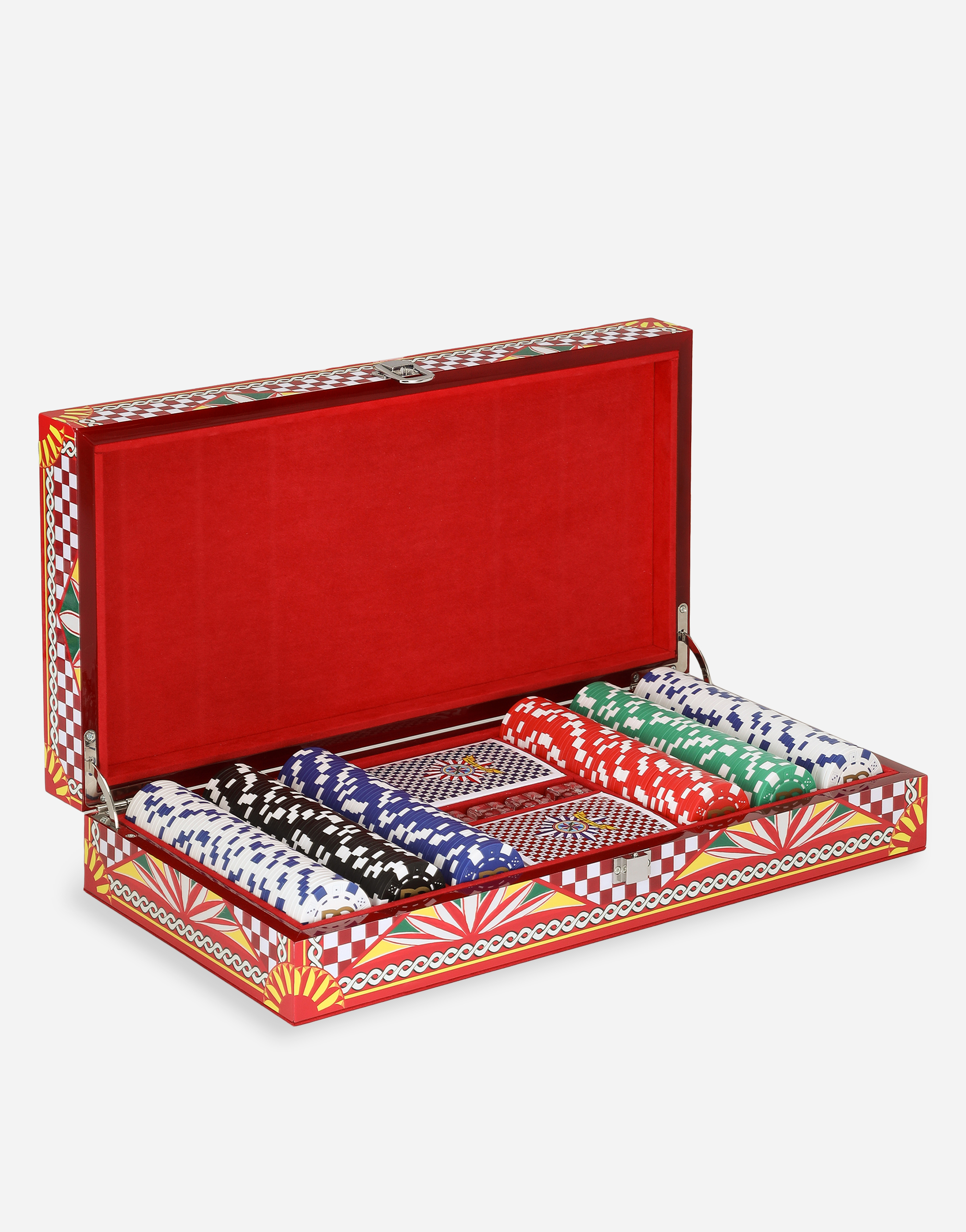 Dolce & Gabbana Plexiglass Poker Set In Multi
