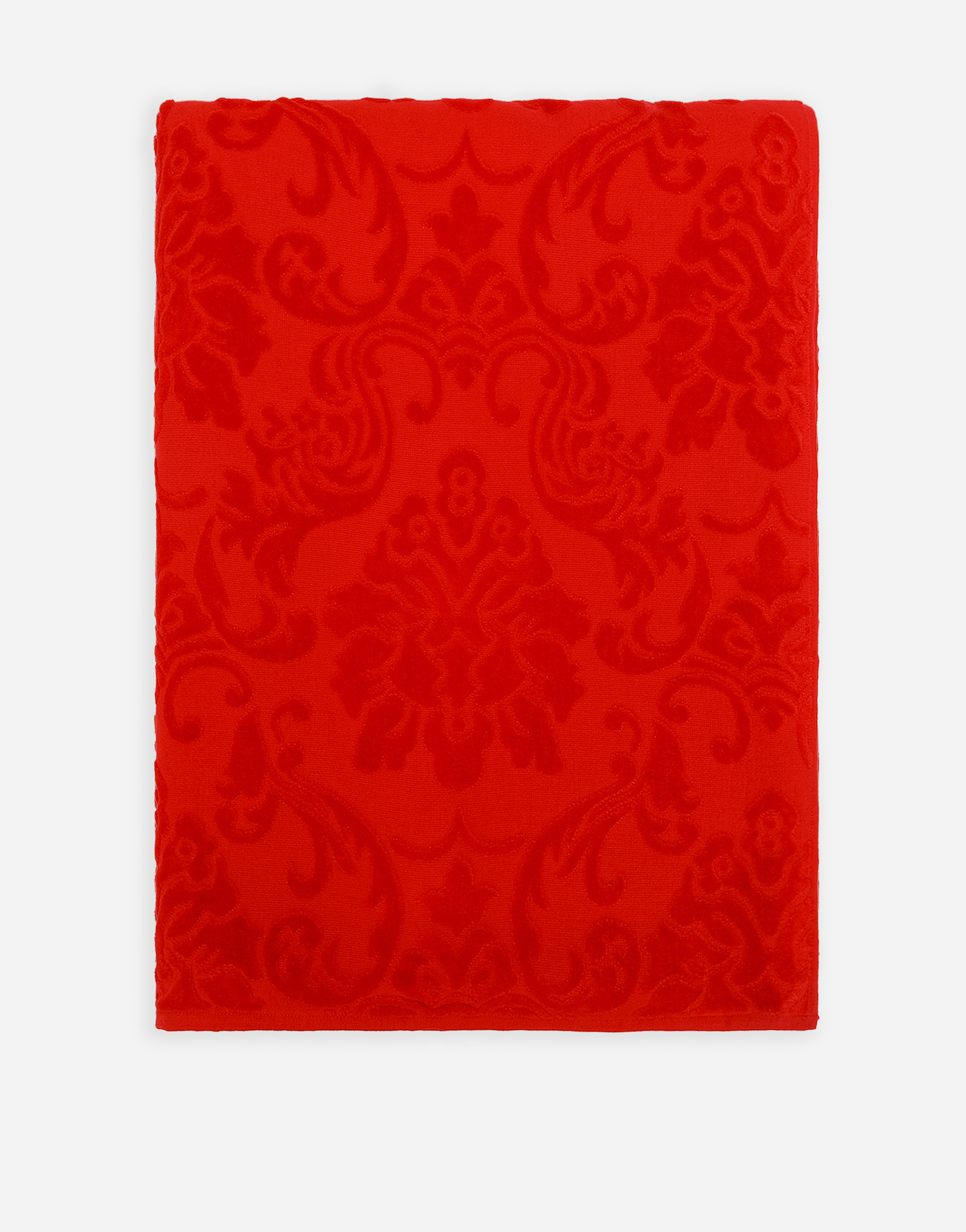  Dolce & Gabbana Beach Towel In Cotton Terry Jacquard - Handtücher In Monochromem Design Mehrfarbig Onesize 