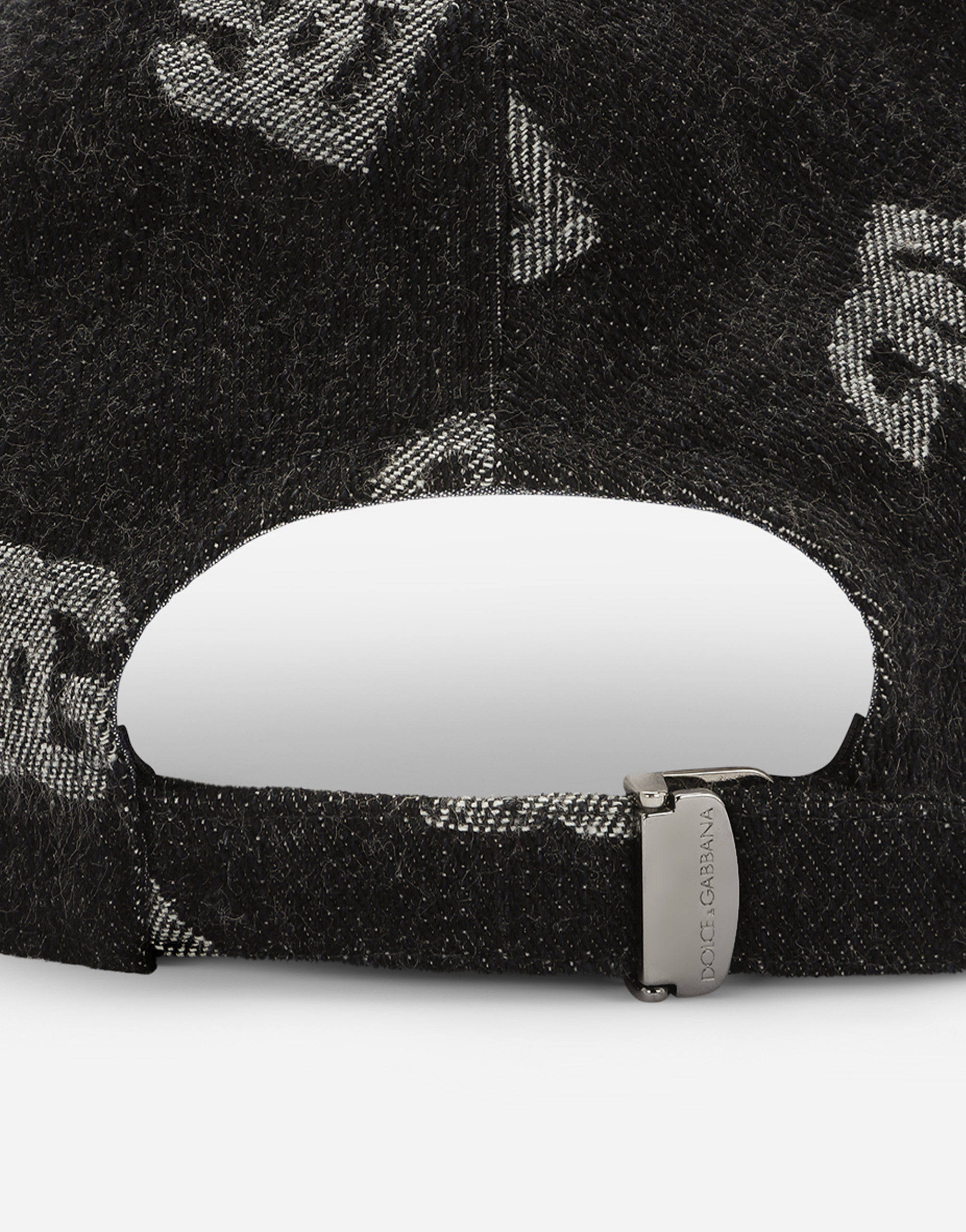 DOLCE & GABBANA JACQUARD BASEBALL CAP WITH DG MONOGRAM