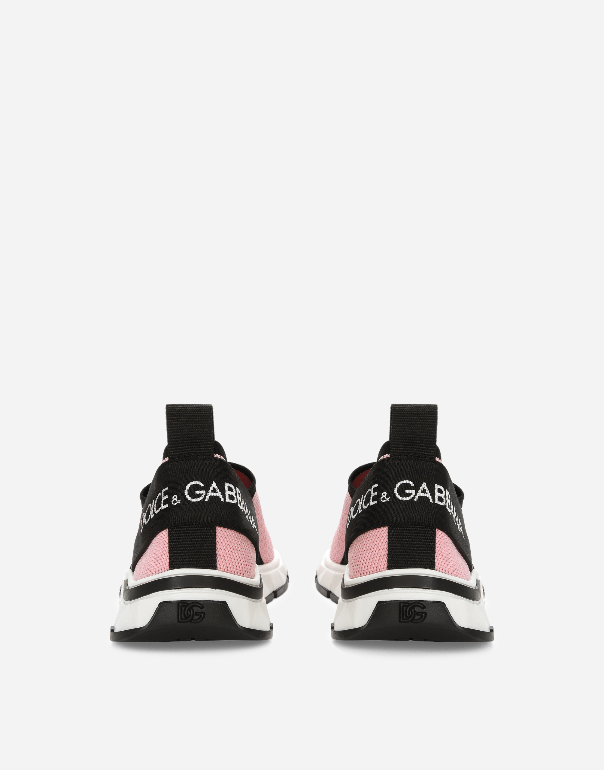 Dolce & Gabbana Sneakers Sorrento 2.0 En Fine Maille Stretch - Homme Chaussures (27-40) Rose Tissu 28 