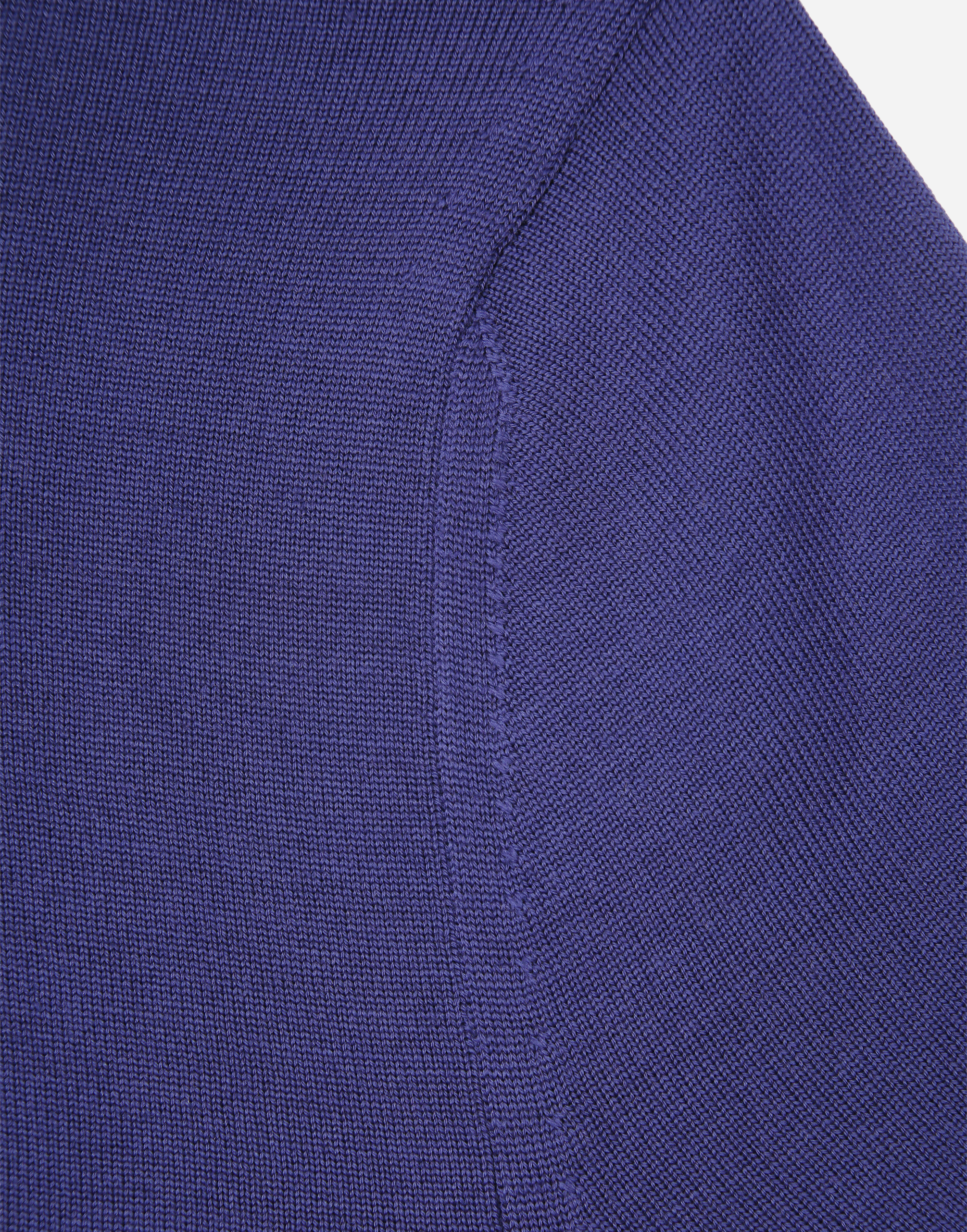 Shop Dolce & Gabbana Wool Polo-shirt With Branded Tag In Blue