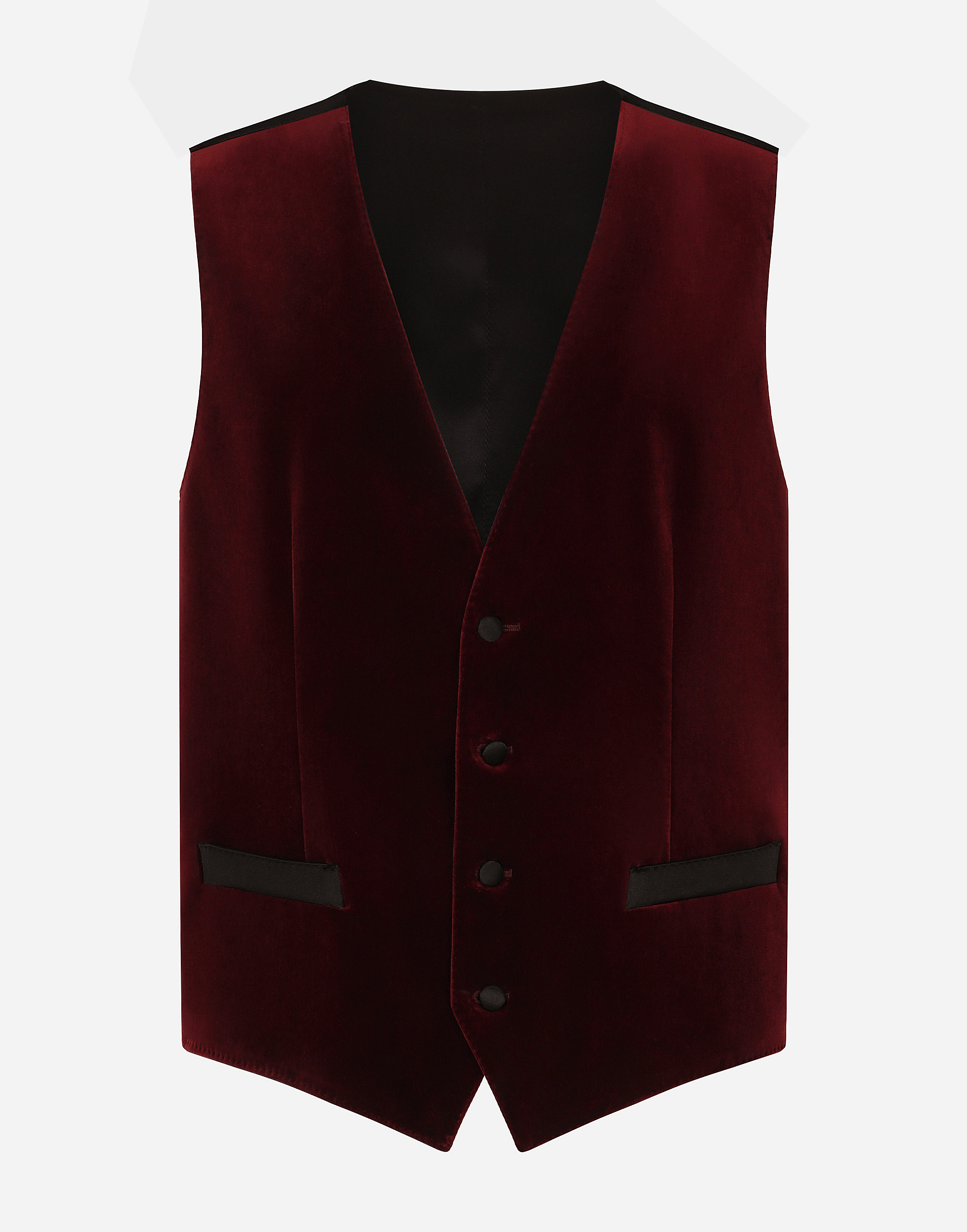 Dolce & Gabbana Single-breasted Velvet Vest - Man Suits And Blazers Purple