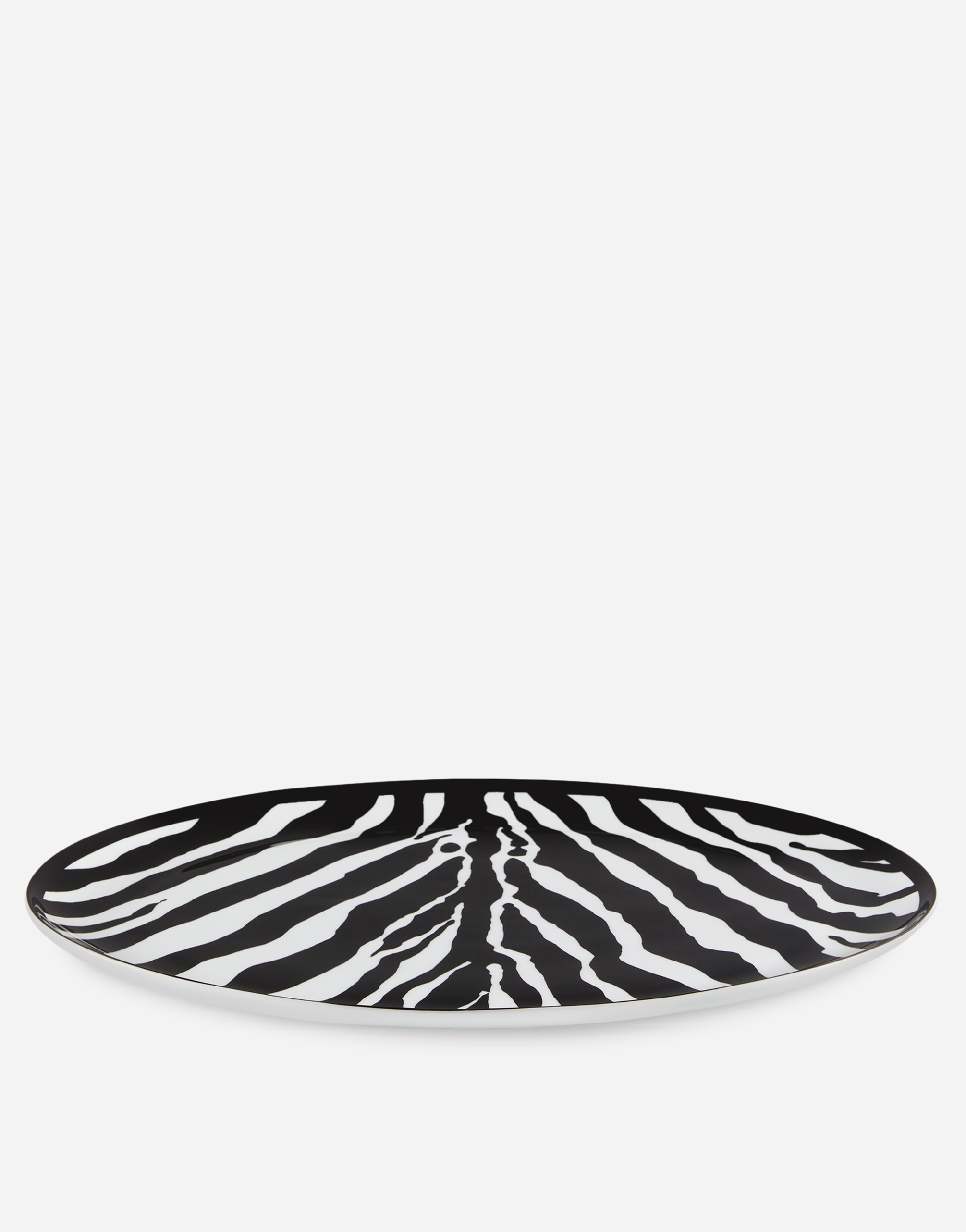 Dolce & Gabbana Porcelain Platter In Multicolor