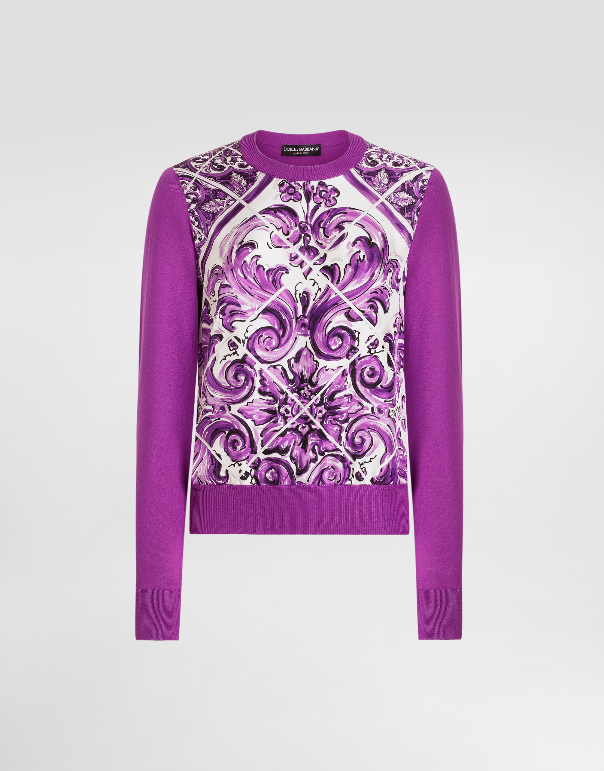 Dolce & Gabbana フローラルパッチジャージーパーカー