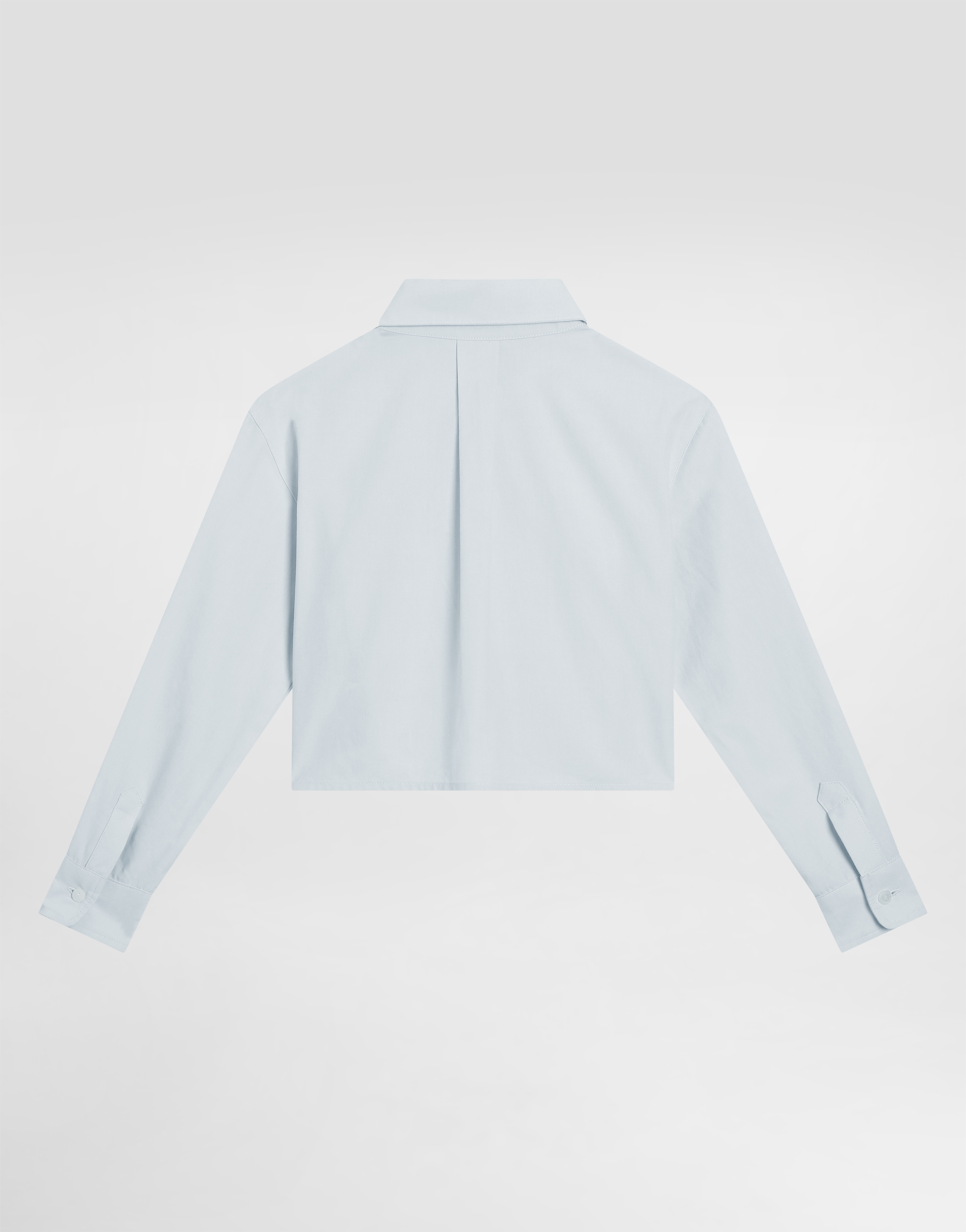 Dolce & Gabbana Oversized Cotton Shirt In Blue