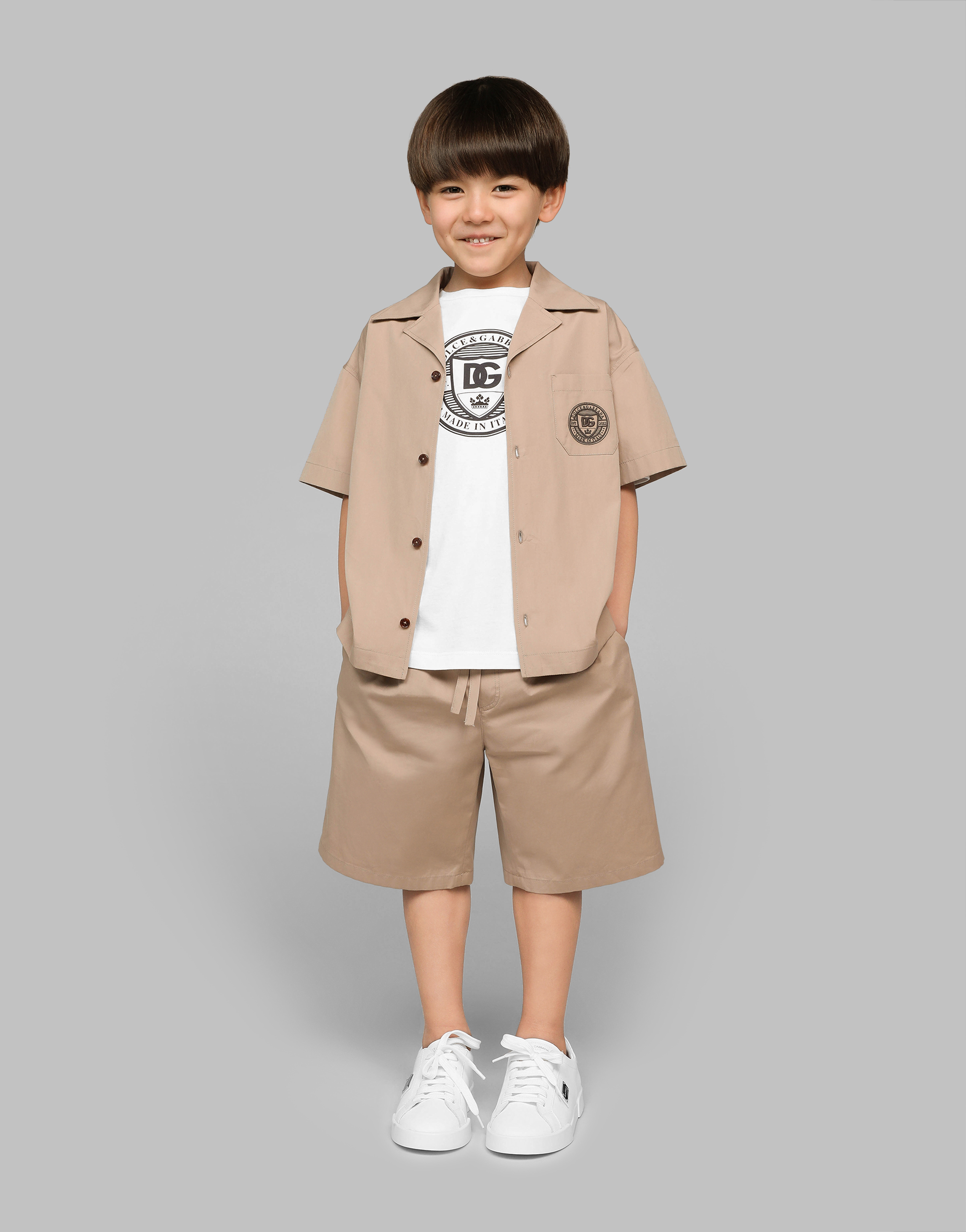 Poplin shirt with DG logo
