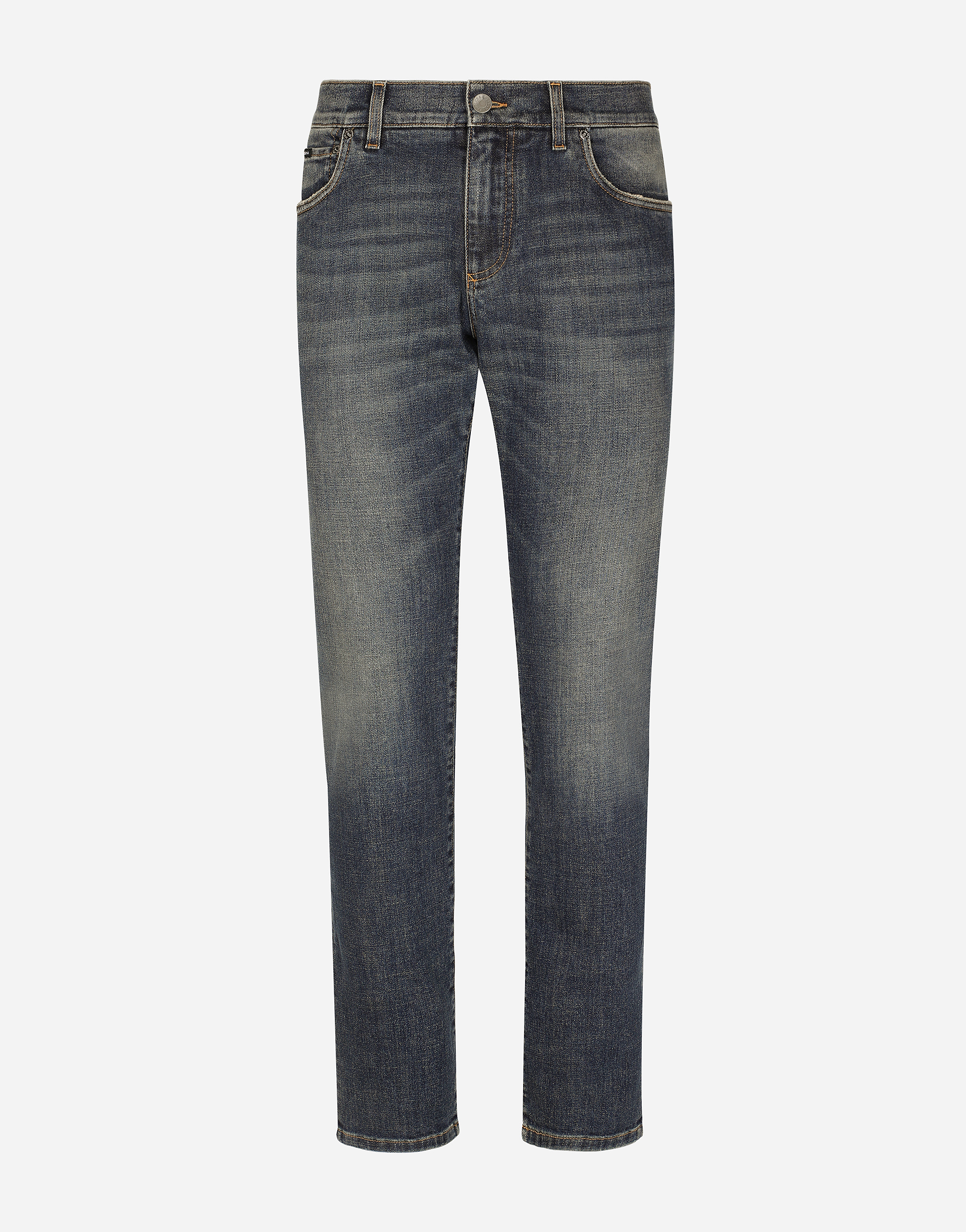 Dolce & Gabbana Light Blue Wash Skinny Stretch Jeans In Combined_colour
