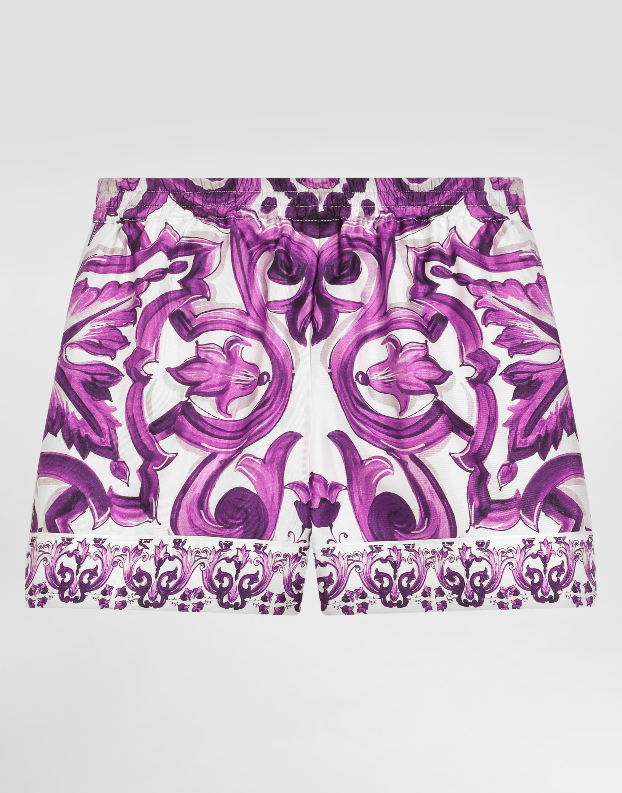 Dolce & Gabbana Majolica-print Twill Bermuda Shorts