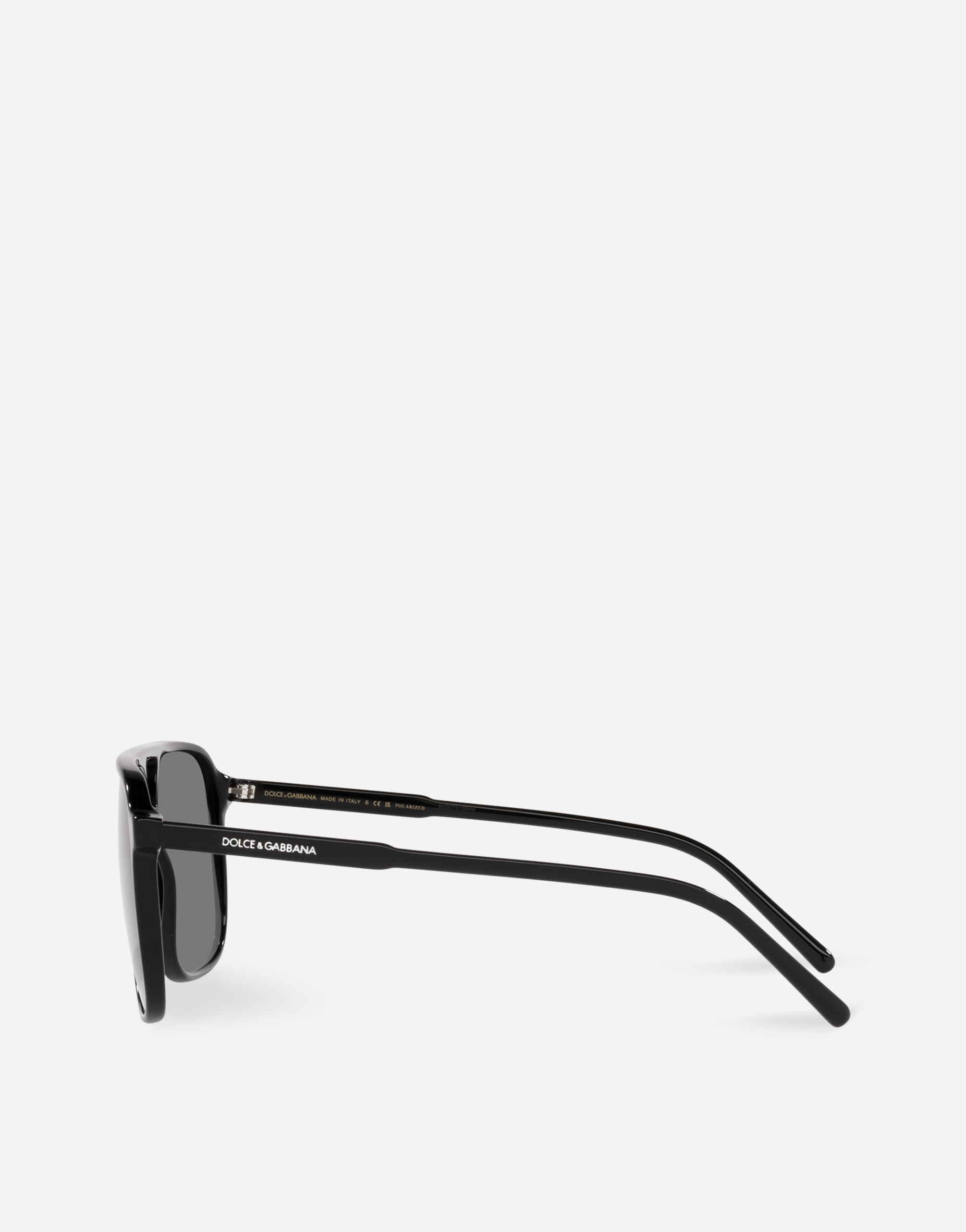 Shop Dolce & Gabbana Thin Profile Sunglasses In Black