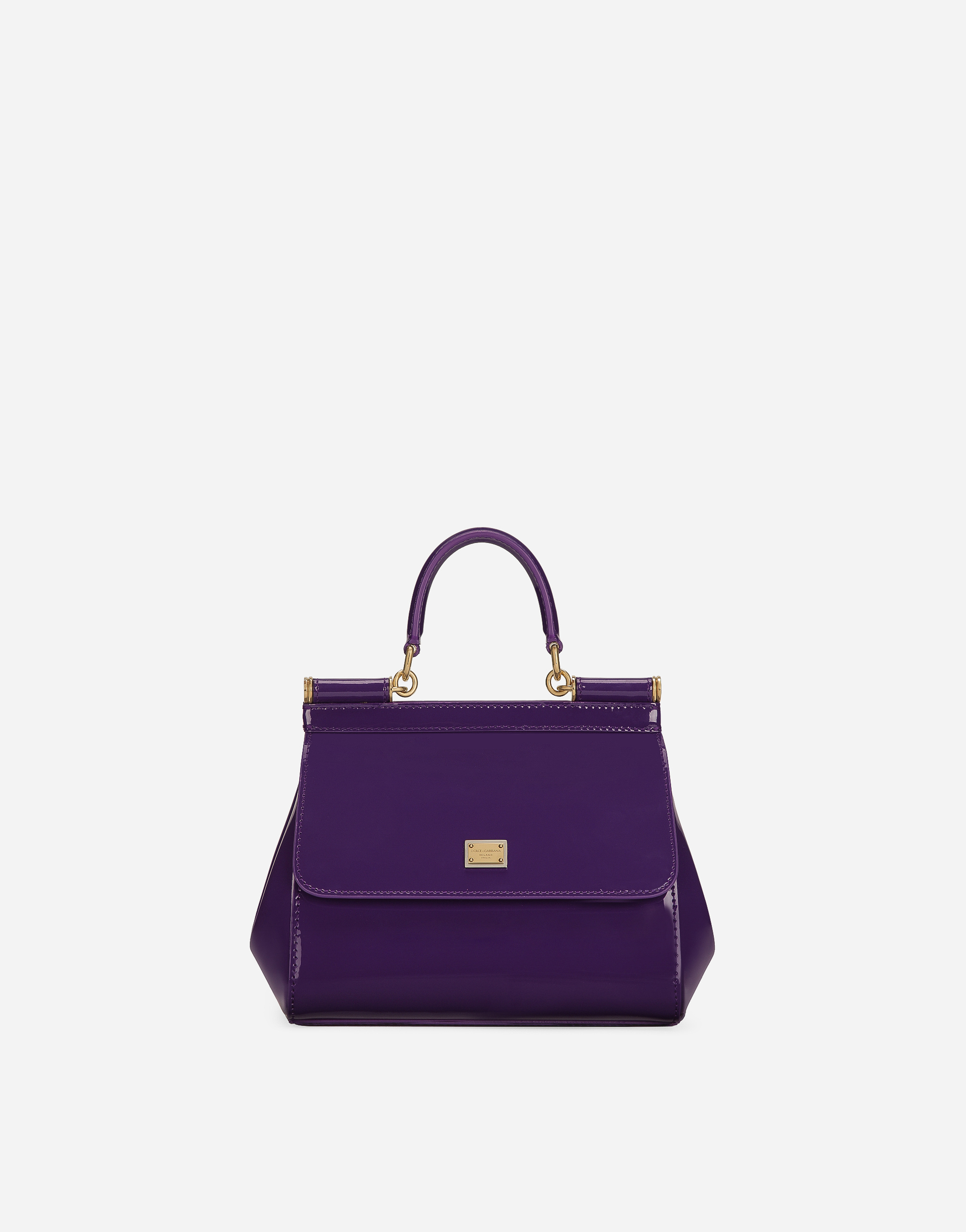 Dolce & Gabbana Borsaspalla-tracolla - Woman Handbags Purple Leather Onesize