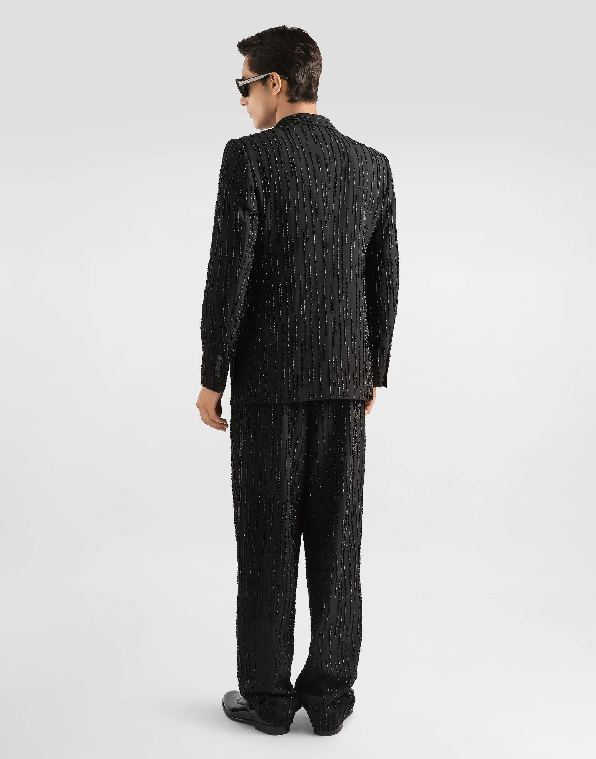  Dolce & Gabbana Double-breasted Sicilia Jacket In Embroidered Virgin Wool - Mann Anzüge Und Blazer Mehrfarbig 50 