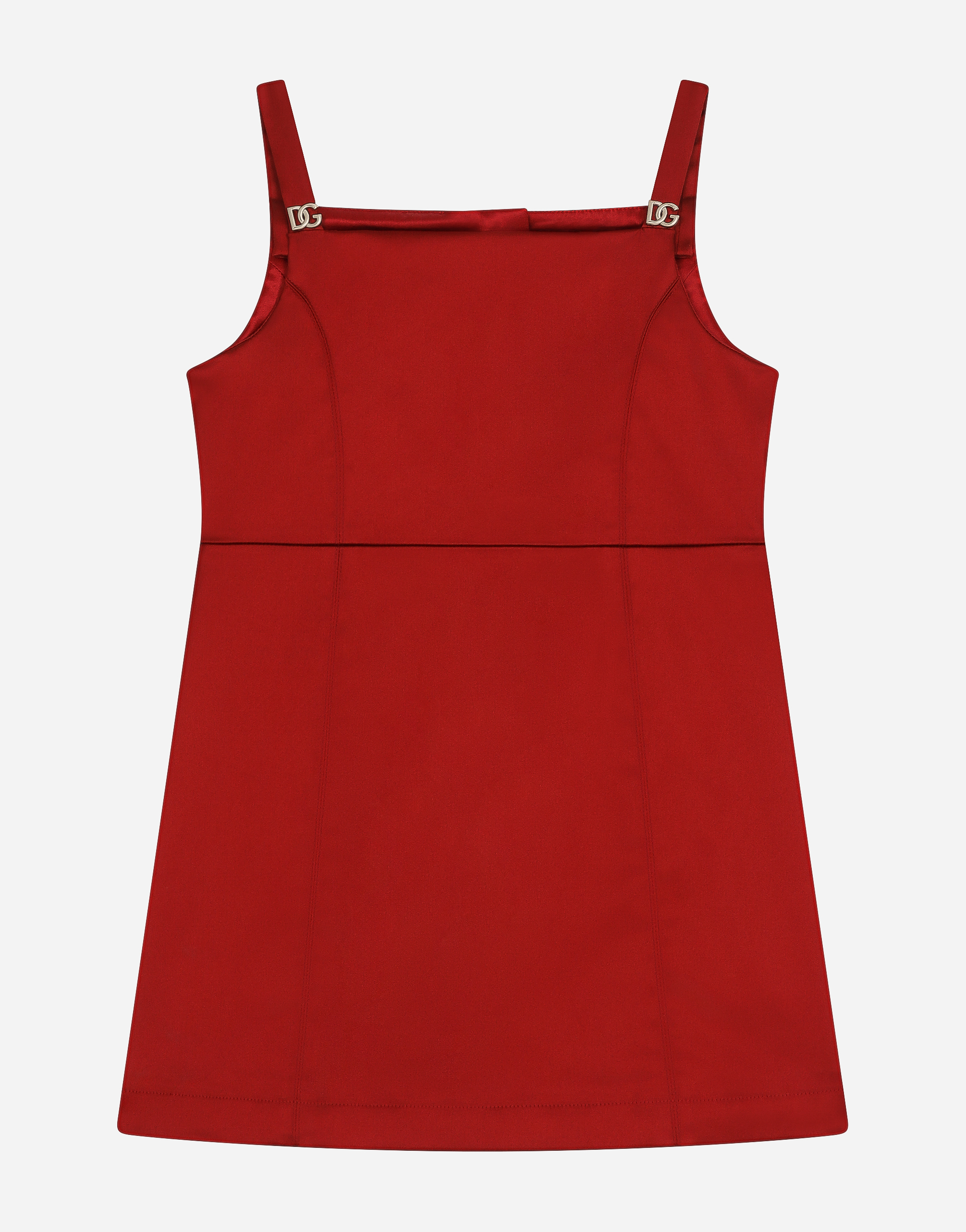 DOLCE & GABBANA SLEEVELESS SATIN DRESS
