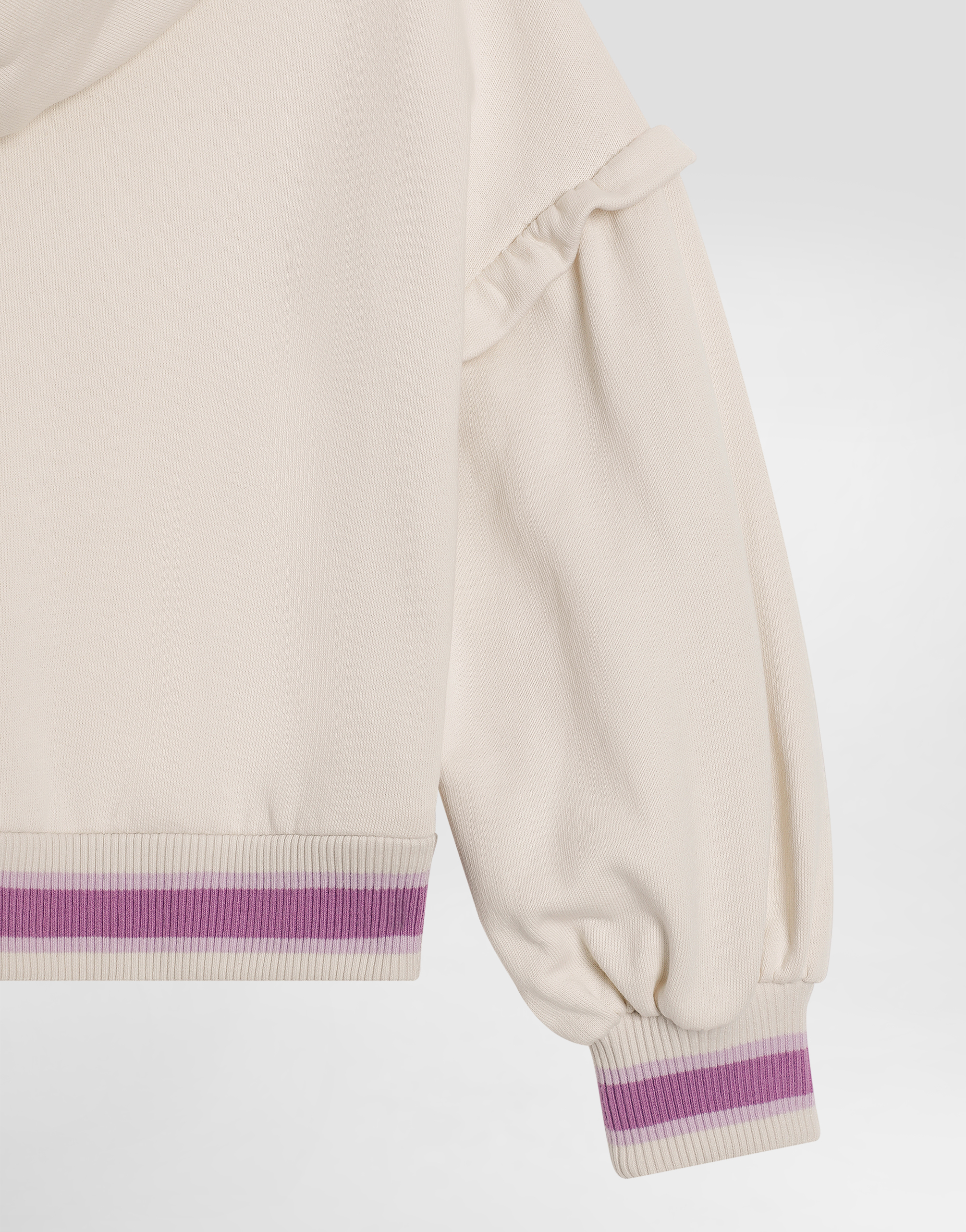 Violets-print oversize hoodie
