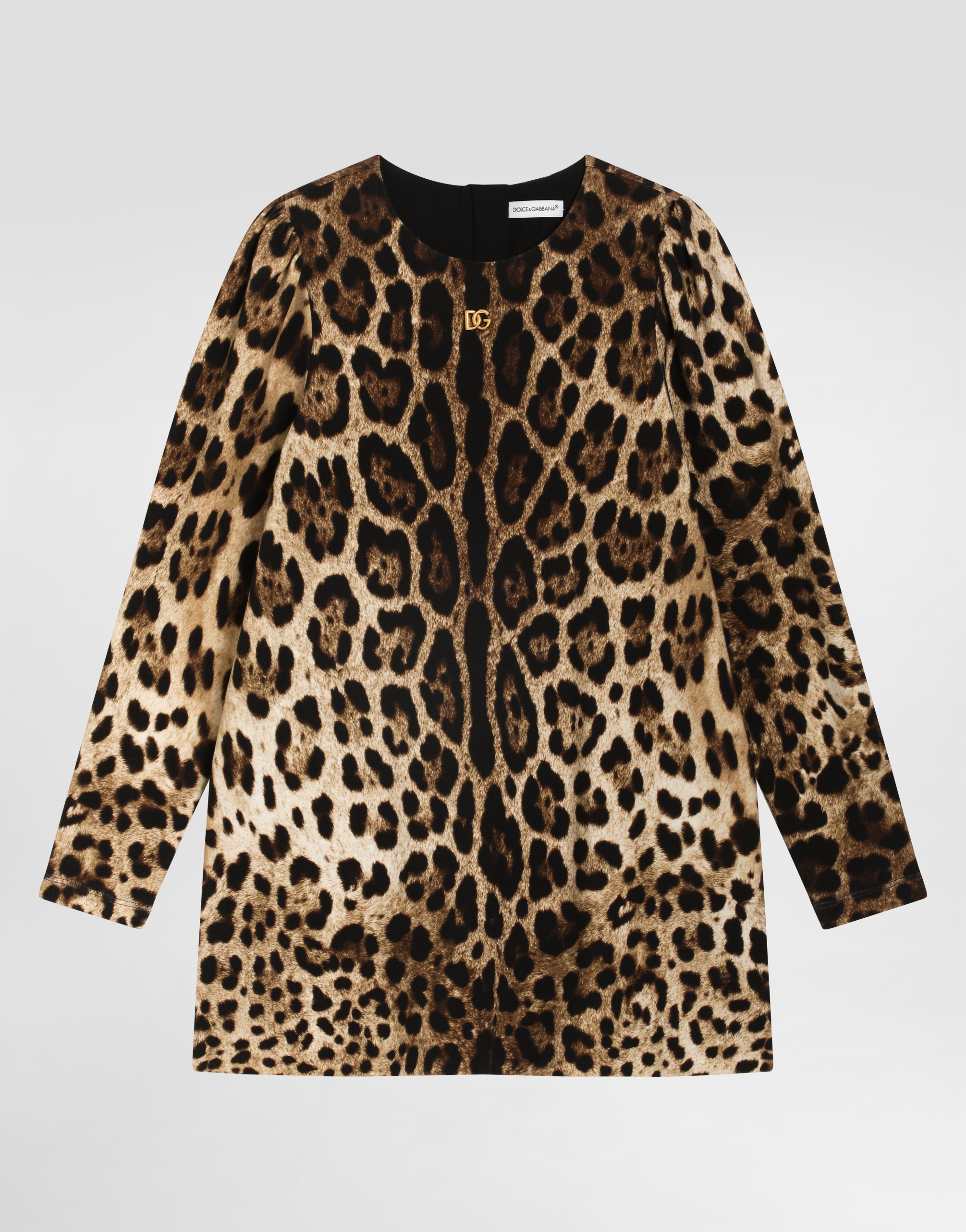 Dolce & Gabbana フード付きセーター　M L D&G Leopard-print interlock dress in Print for Girls | Dolce&Gabbana®