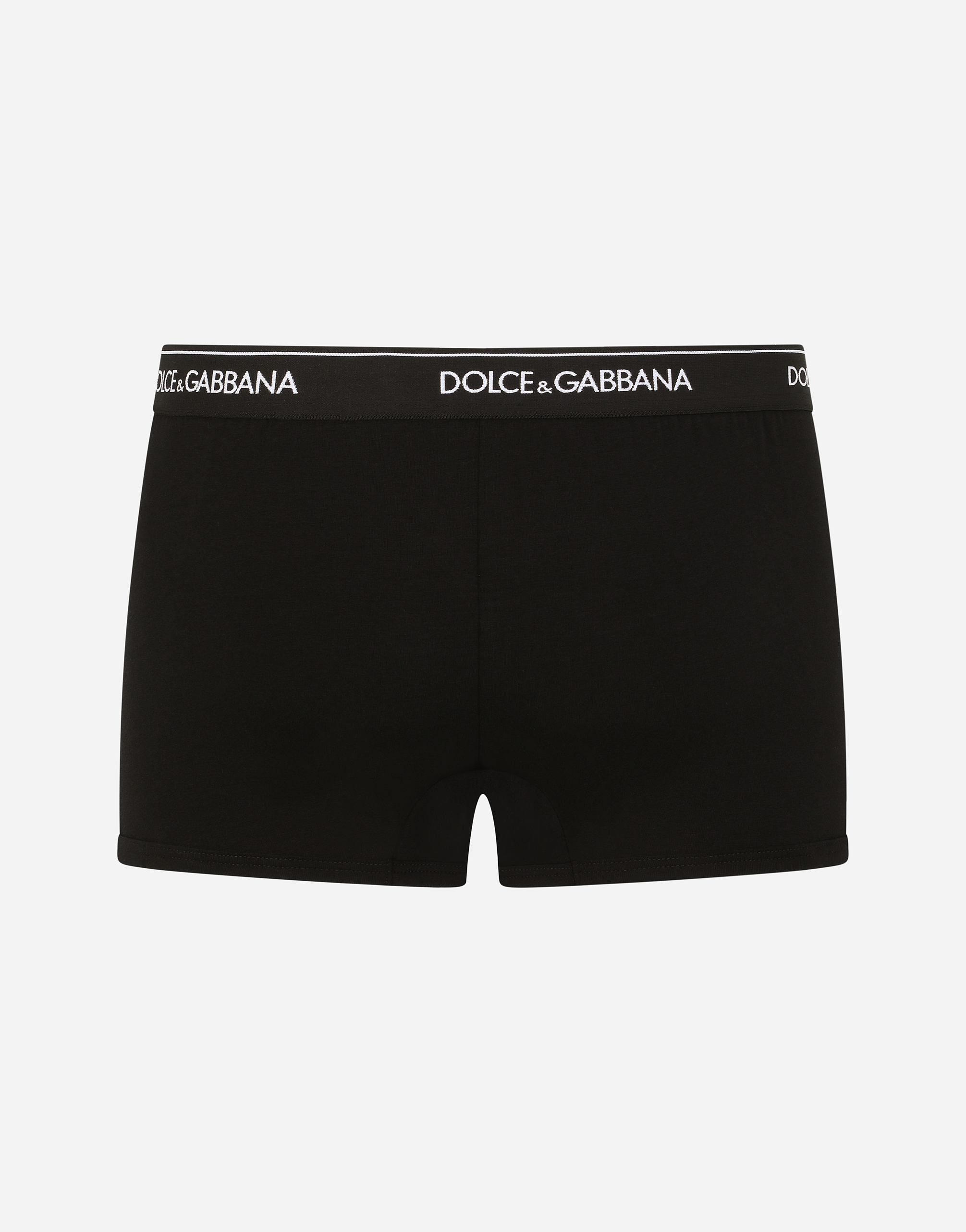  Dolce & Gabbana Pack De Deux Boxers Classiques En Coton Stretch - Homme Sous-vêtements Et Loungewear Noir Coton 7 