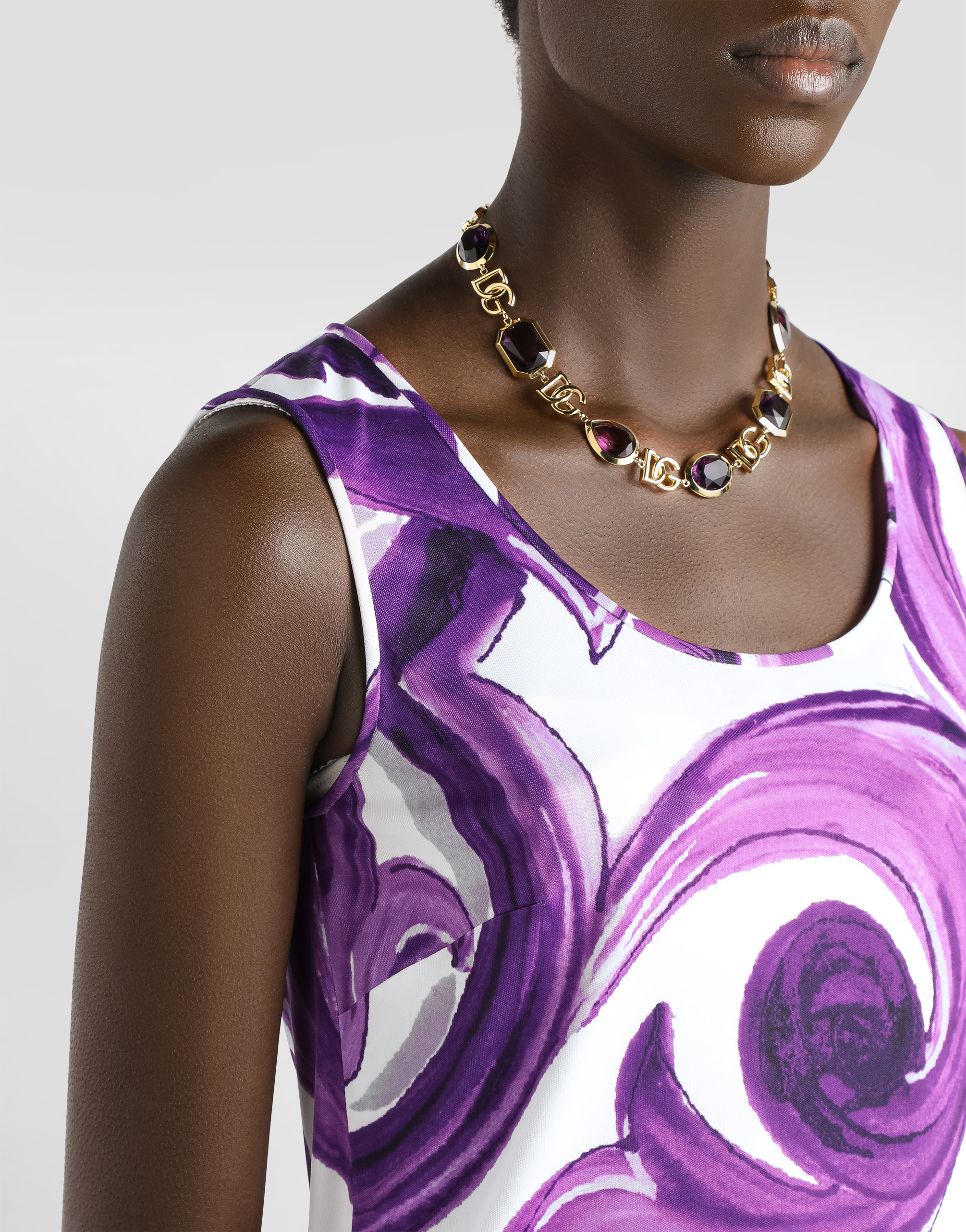 Dolce & Gabbana Top With Majolica Print