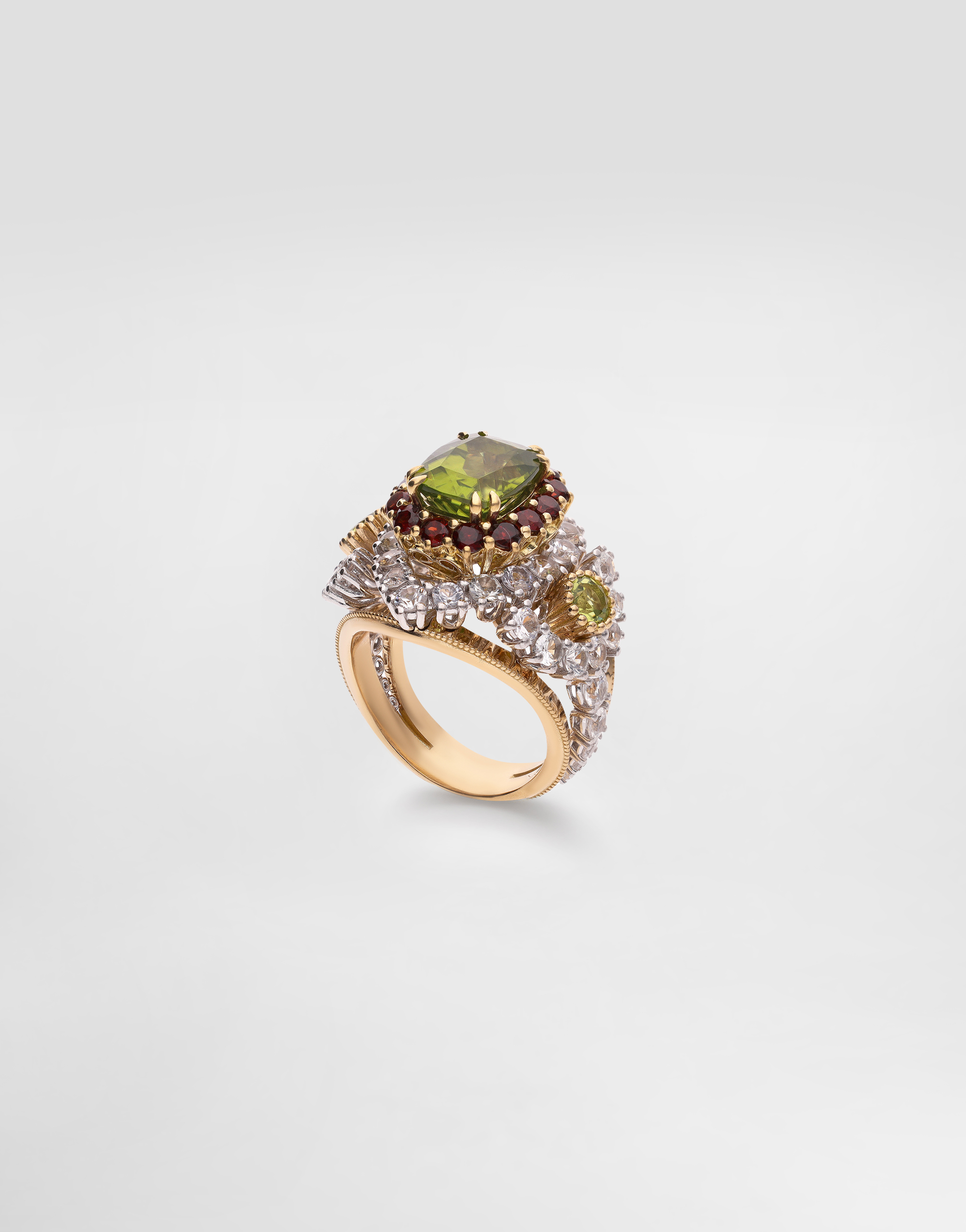 Dolce & Gabbana 2325 Ring Peridots Y In Gold