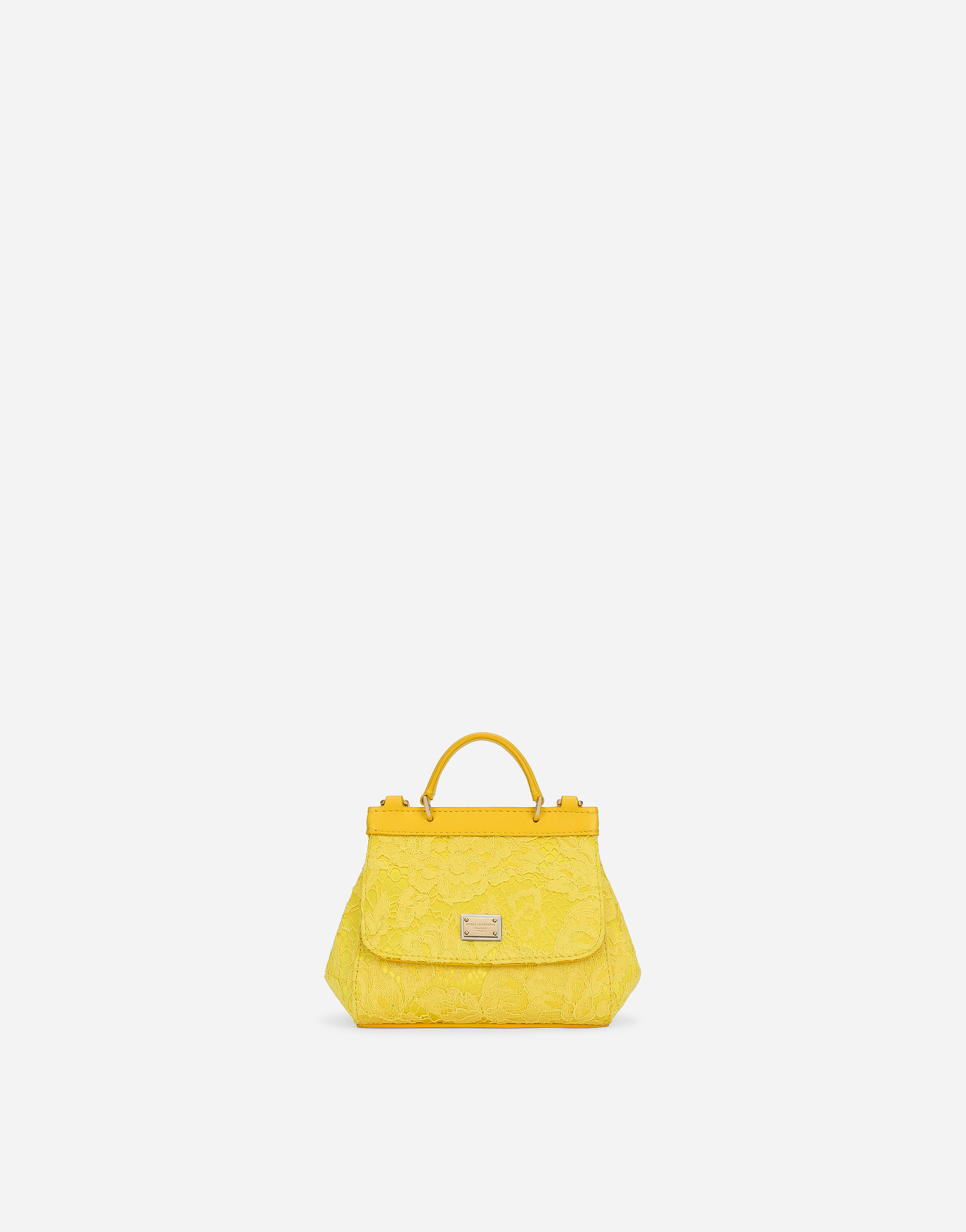 Dolce & Gabbana Mini Sicily Handbag In Yellow