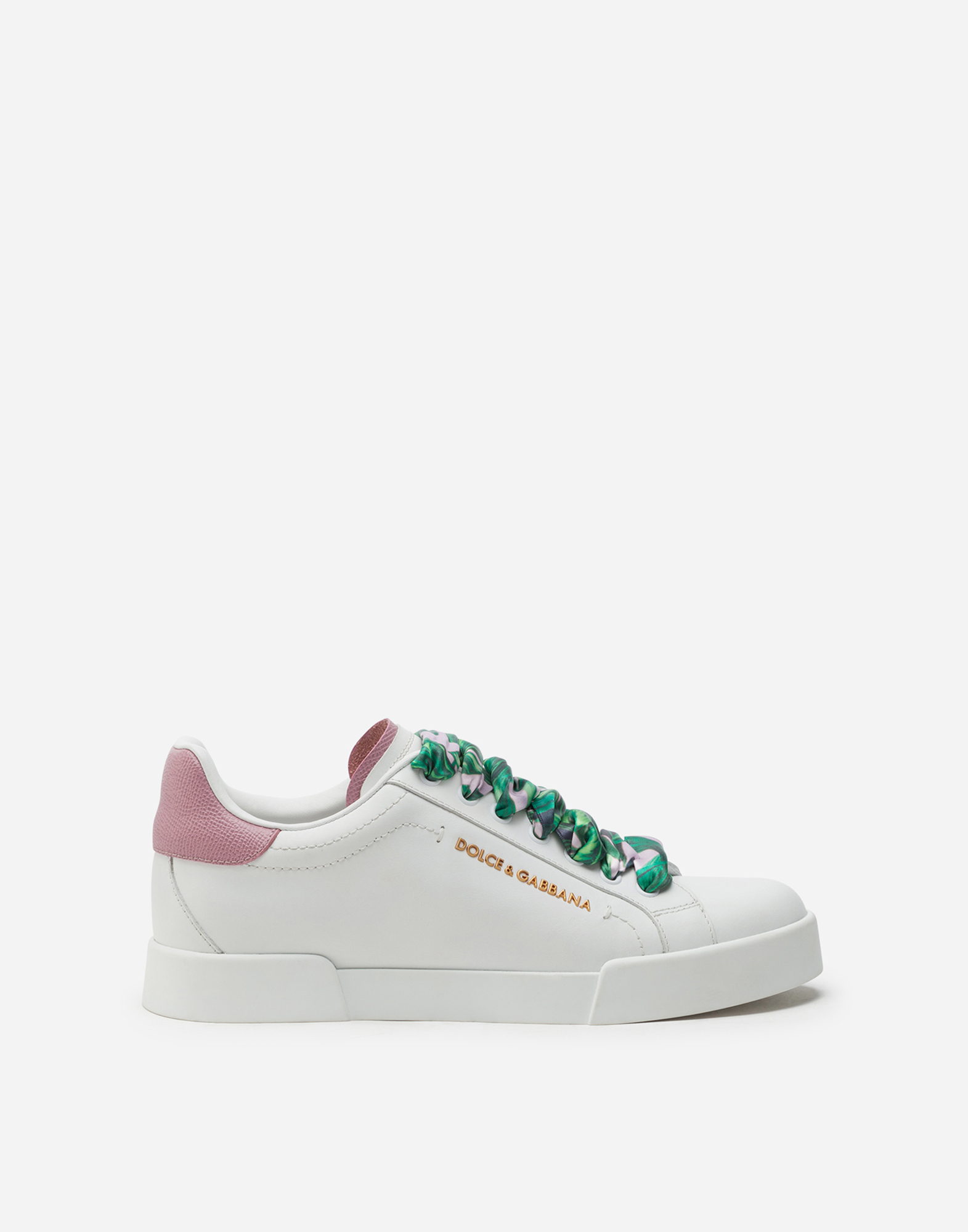 Portofino sneakers in nappa calfskin with lettering and