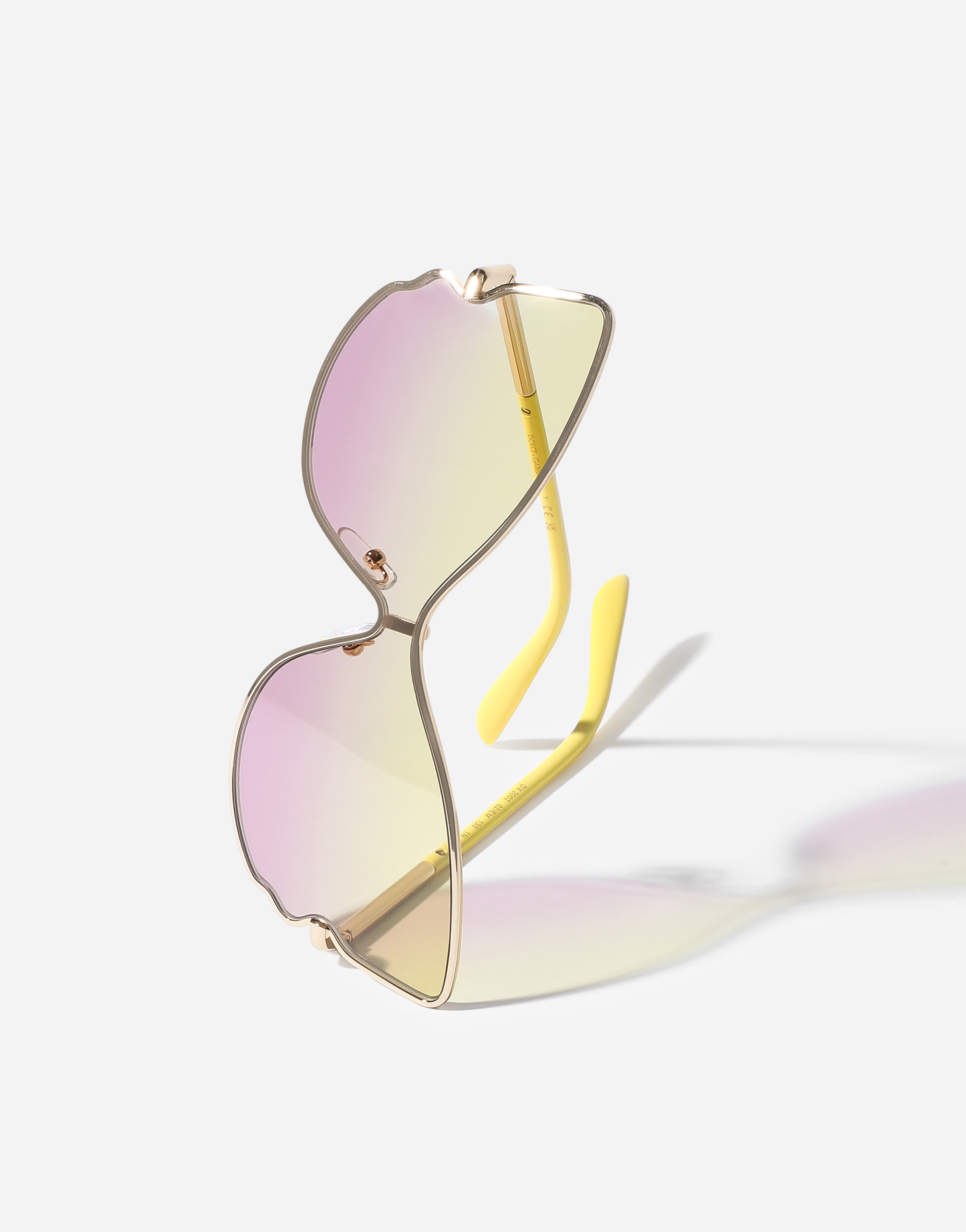 Dolce & Gabbana Butterfly Sunglasses In Yellow