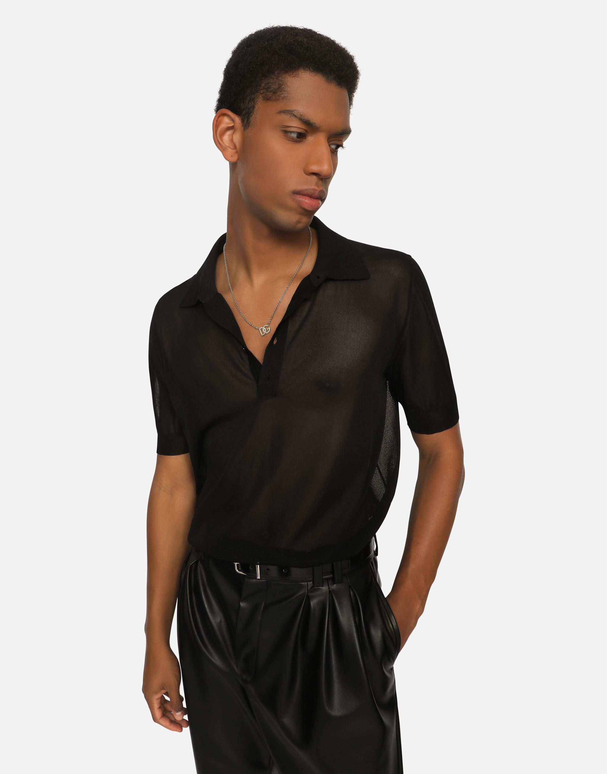 DOLCE & GABBANA CHAIN NECKLACE WITH DG LOGO