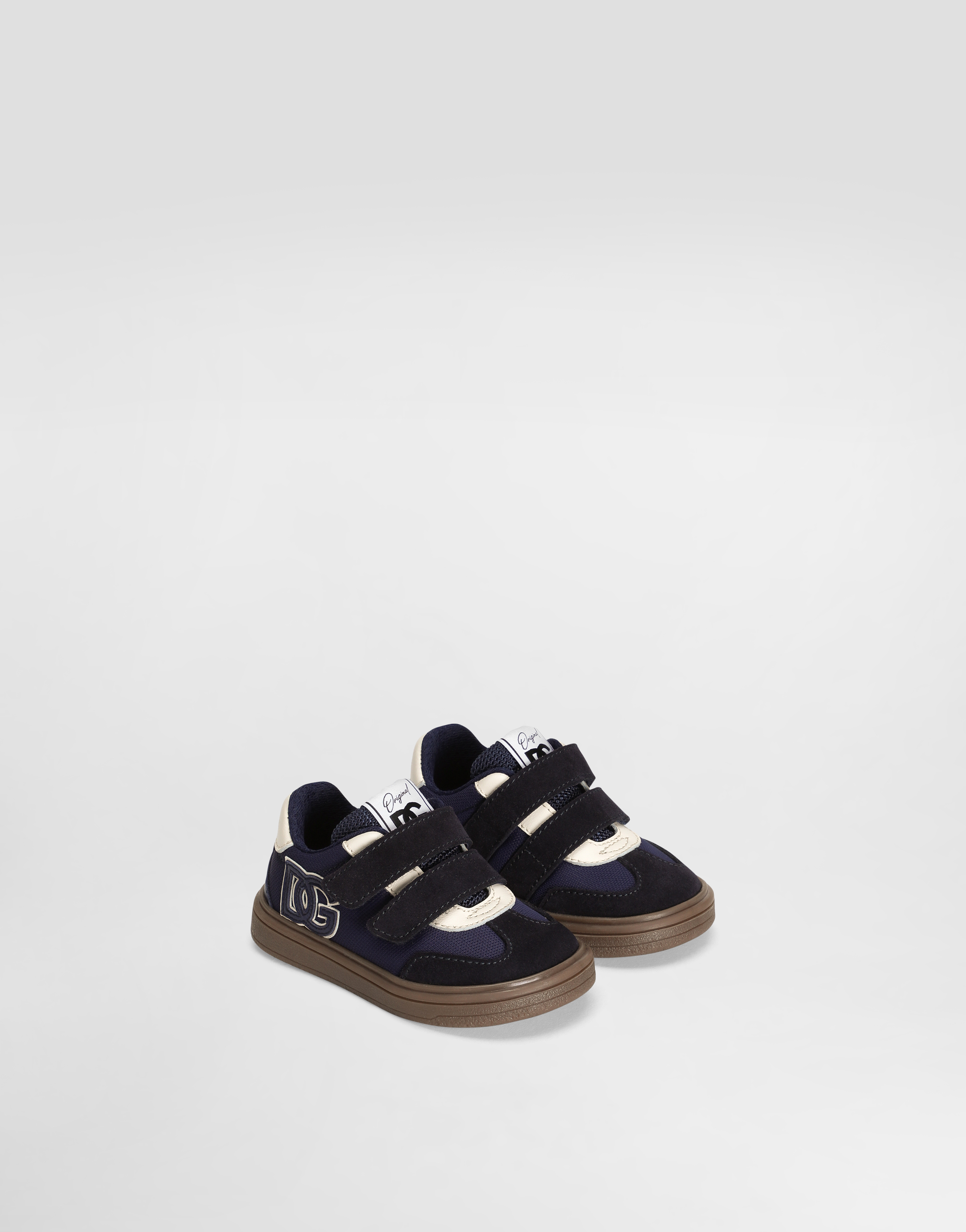  Dolce & Gabbana Low-top-sneakers Dg Original Aus Leder Und Nylon - Mann Schuhe Für Die Ersten Schritte (19-26) Blau 20 