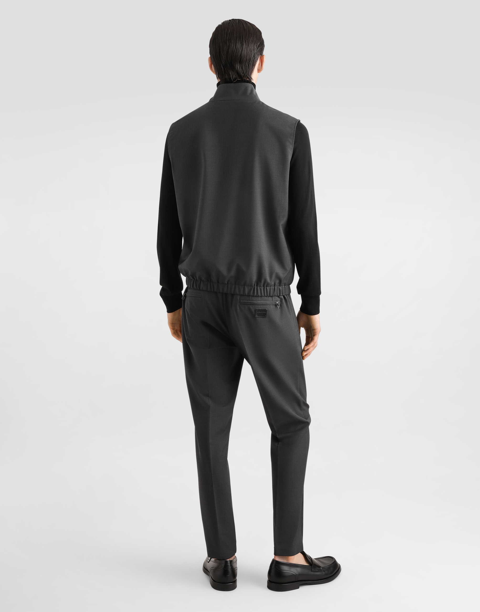  Dolce & Gabbana Dolce & Gabbana Wool Jogging Pants - Man Pants And Shorts Gray 48 